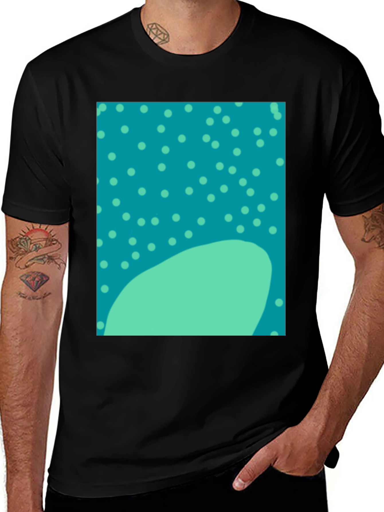 Variant 25 of Funky Polka Dot Whale Shark Pattern Tee