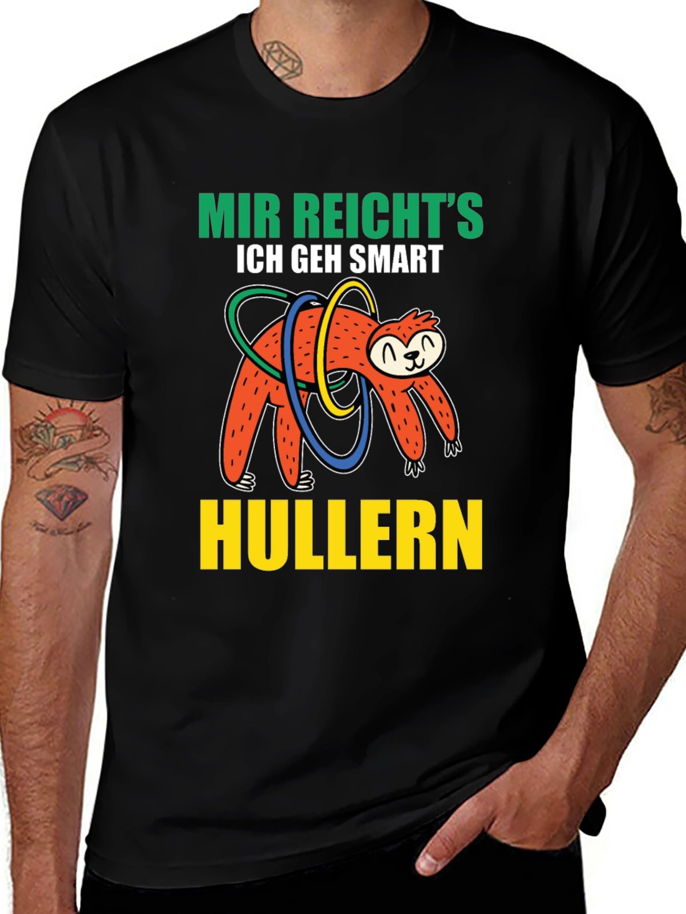 Variant 26 of Mir Reicht's Sloth Hulla Hooping T-Shirt