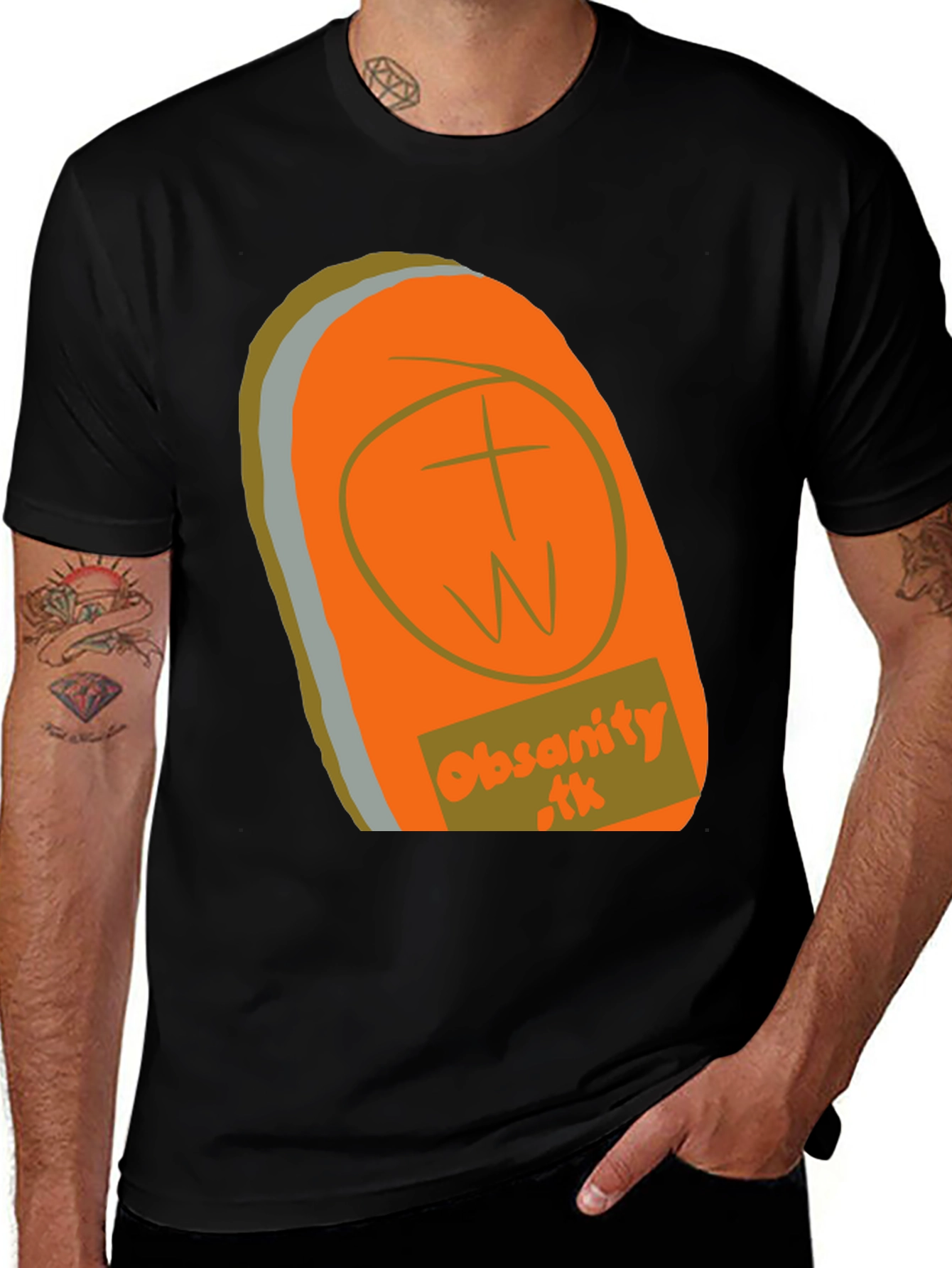 Variant 25 of Obscenity T-Shirt, Black Graphic Tee