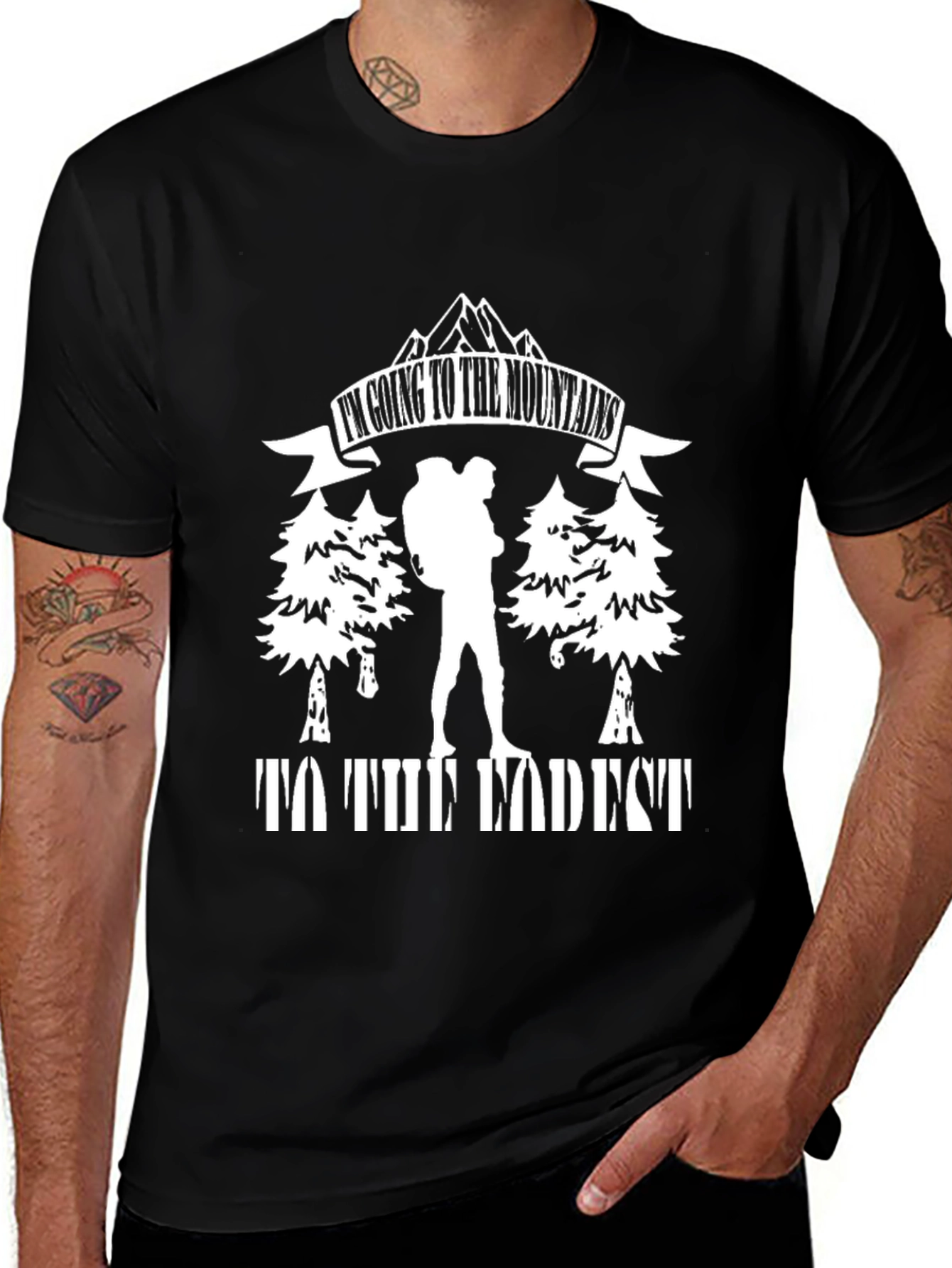 Variant 13 of Mountain Hiking Graphic T-Shirt