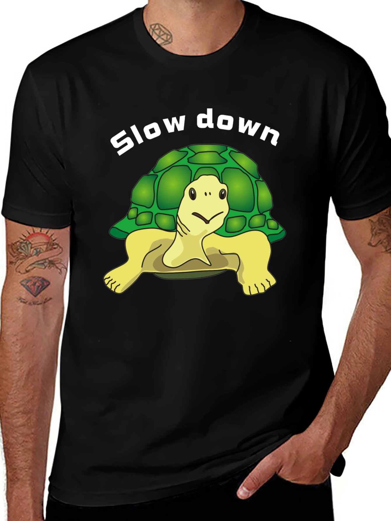 Variant 14 of Slow Down Turtle T-Shirt