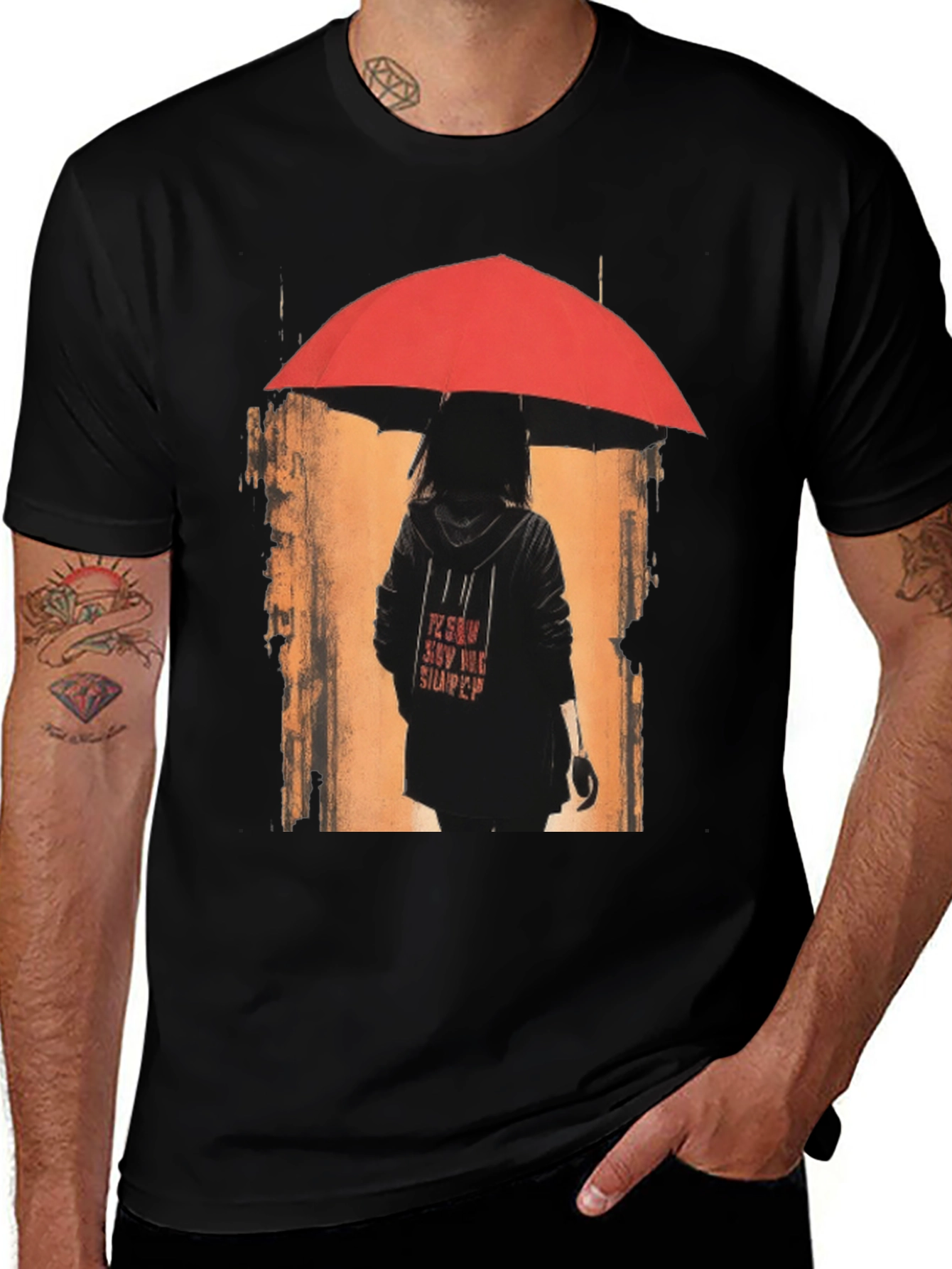 Variant 11 of Umbrella Girl Graphic Tee