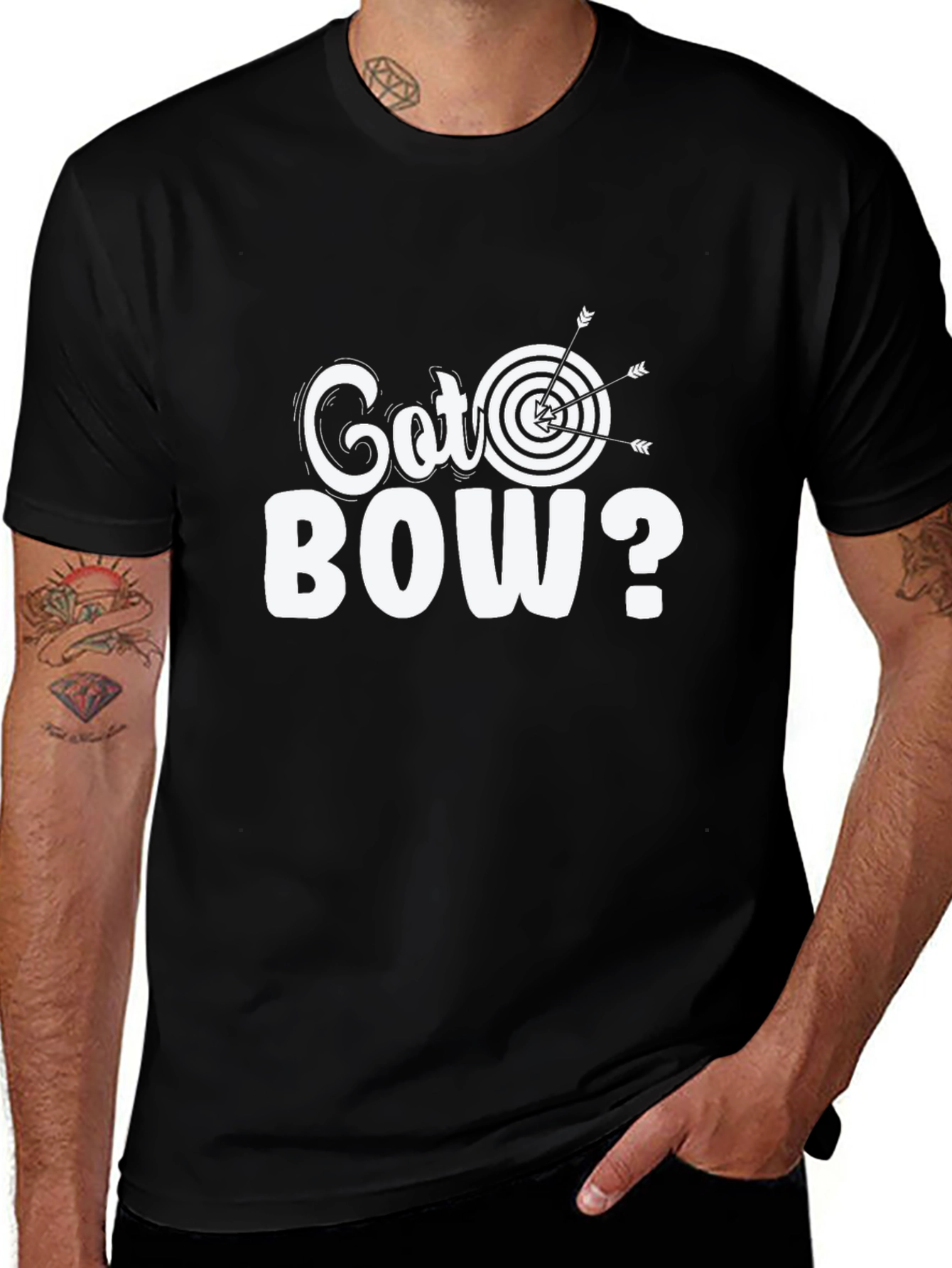 Variant 17 of Got Bow? Archery T-Shirt Target Practice Tee