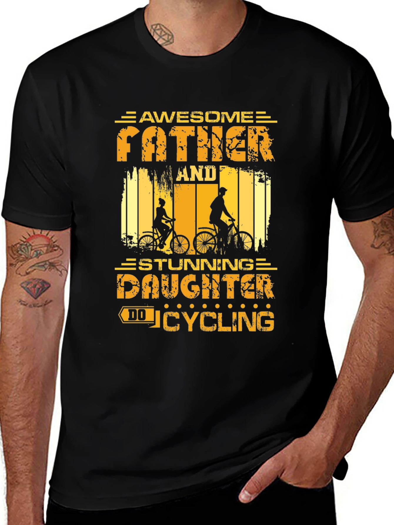 Variant 4 of Awesome Father & Daughter Cycling T-Shirt