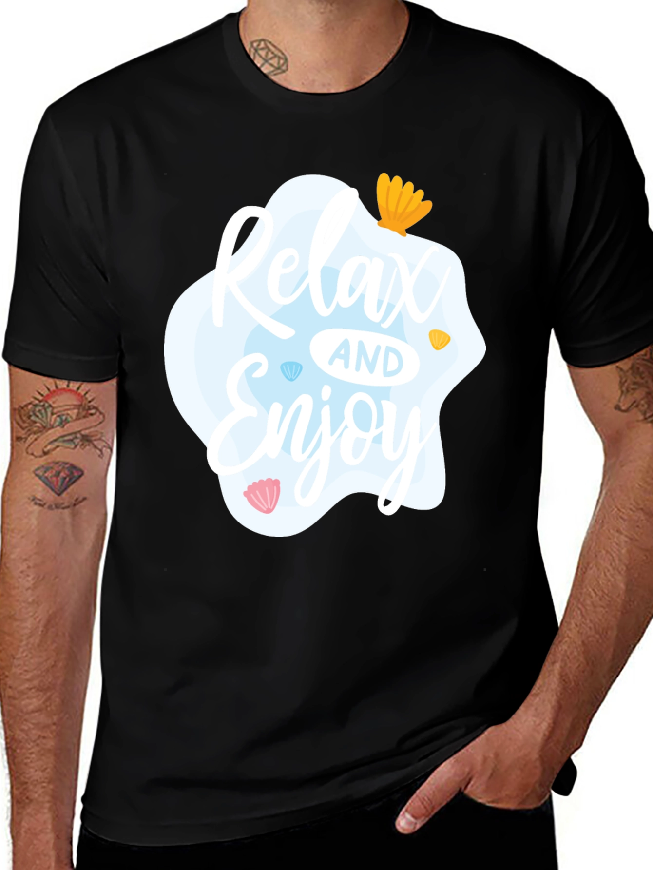 Variant 21 of Relax and Enjoy Graphic T-Shirt