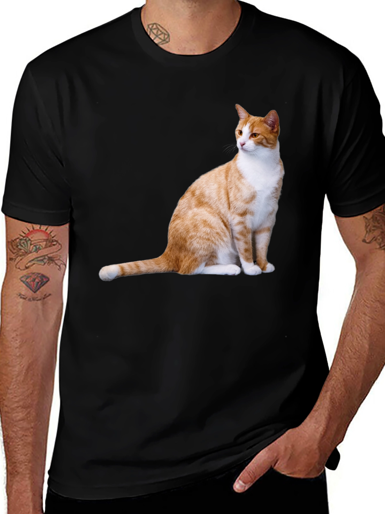 Variant 22 of Cat Print T-Shirt