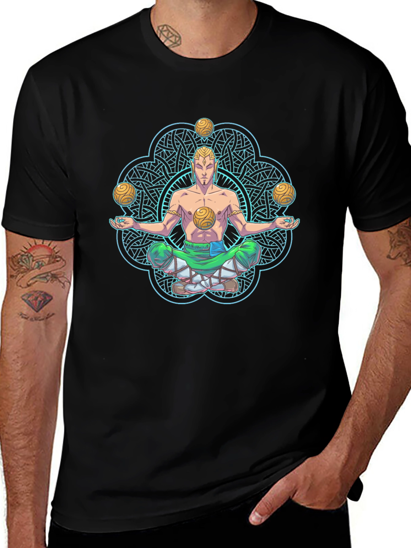 Variant 18 of Meditating Juggler Graphic T-Shirt