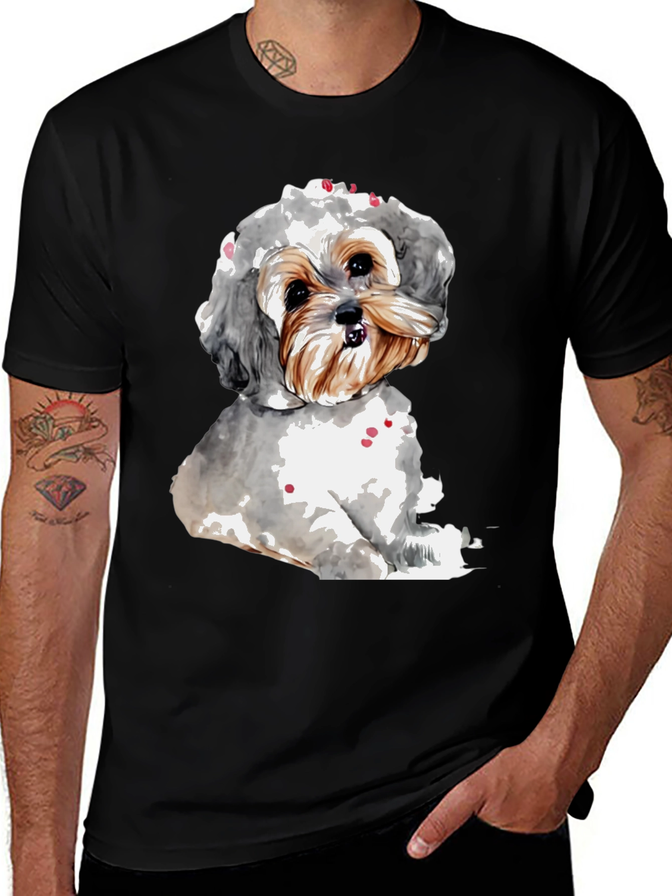 Variant 17 of Dog Lover's T-Shirt: Cute Puppy Design