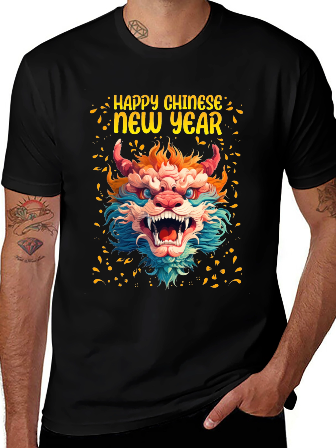 Chinese New Year Dragon Graphic Tee