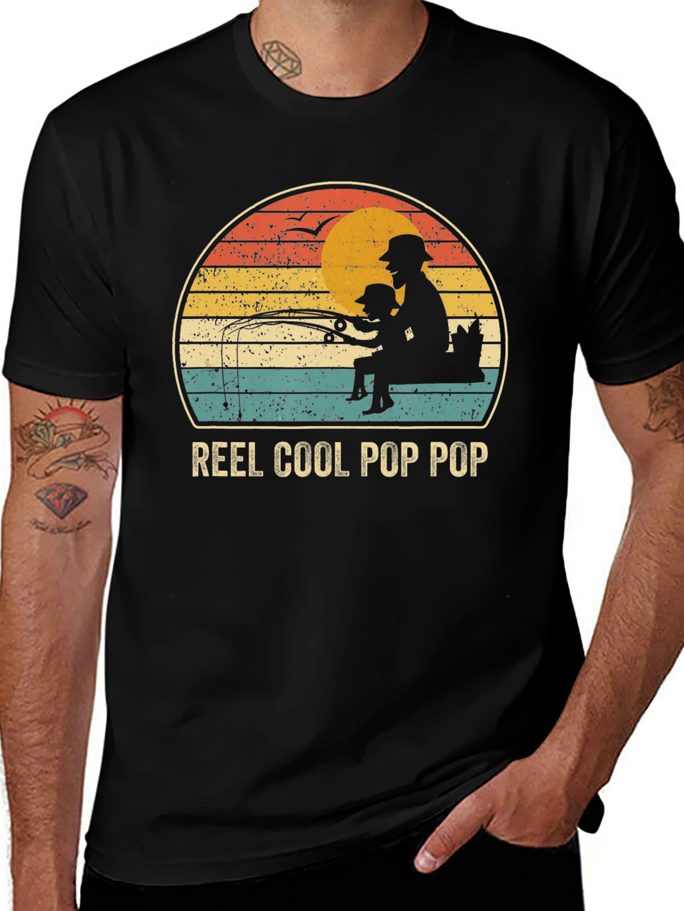 Variant 12 of Reel Cool Pop Pop Fishing T-Shirt