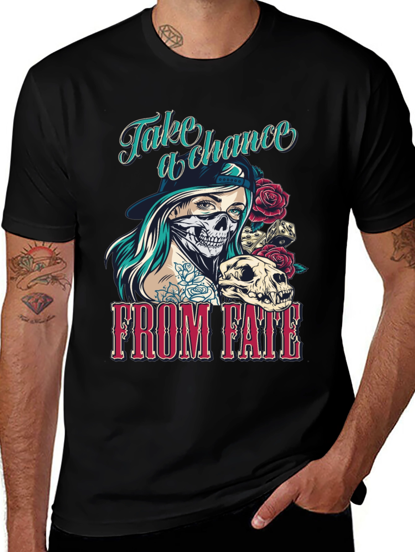 Variant 9 of Take a Chance Graphic T-Shirt