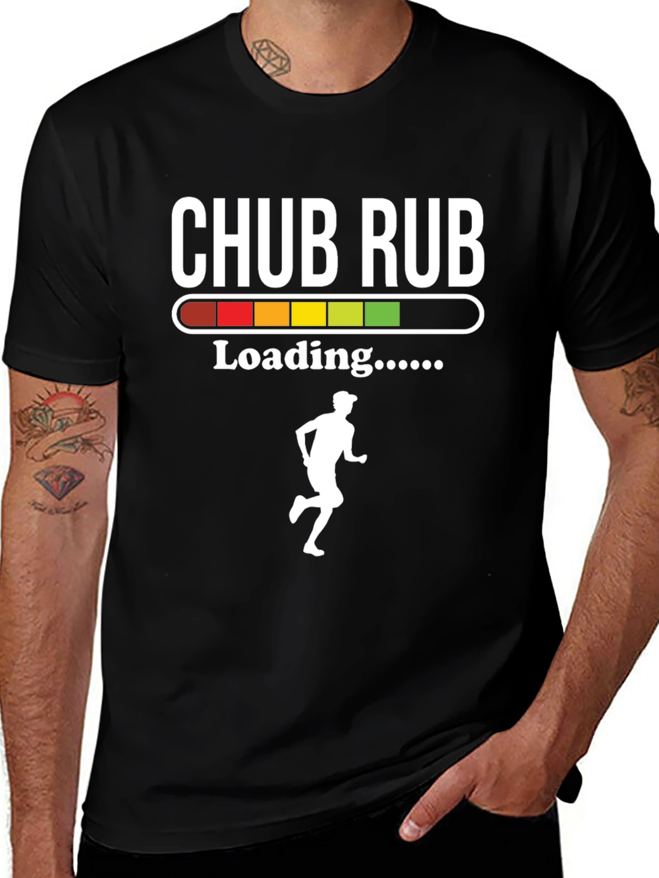Variant 7 of Chub Rub Loading Funny Running T-Shirt