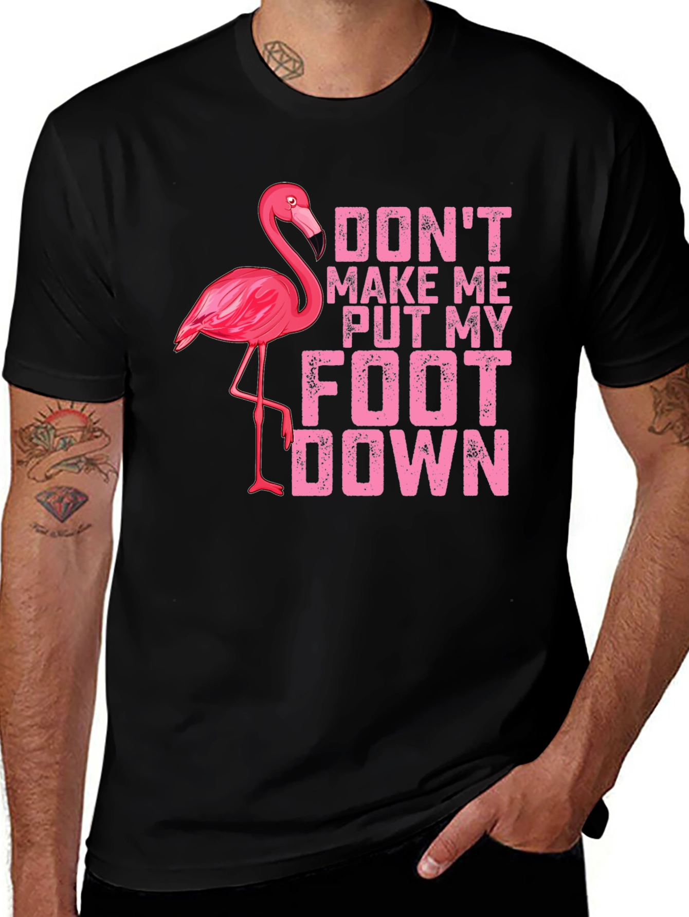 Variant 4 of Funny Flamingo T-Shirt - Don't Make Me