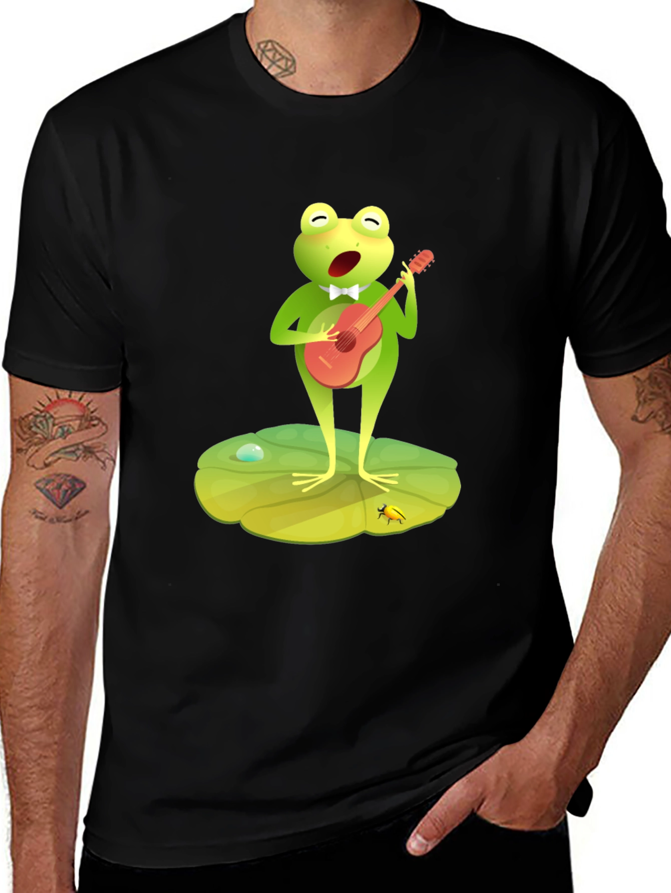 Variant 23 of Frog Musician Graphic Tee