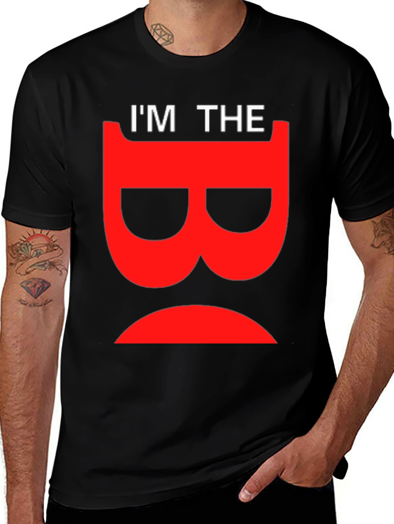 Variant 3 of I'm The B Black T-Shirt Funny Letter Graphic Tee