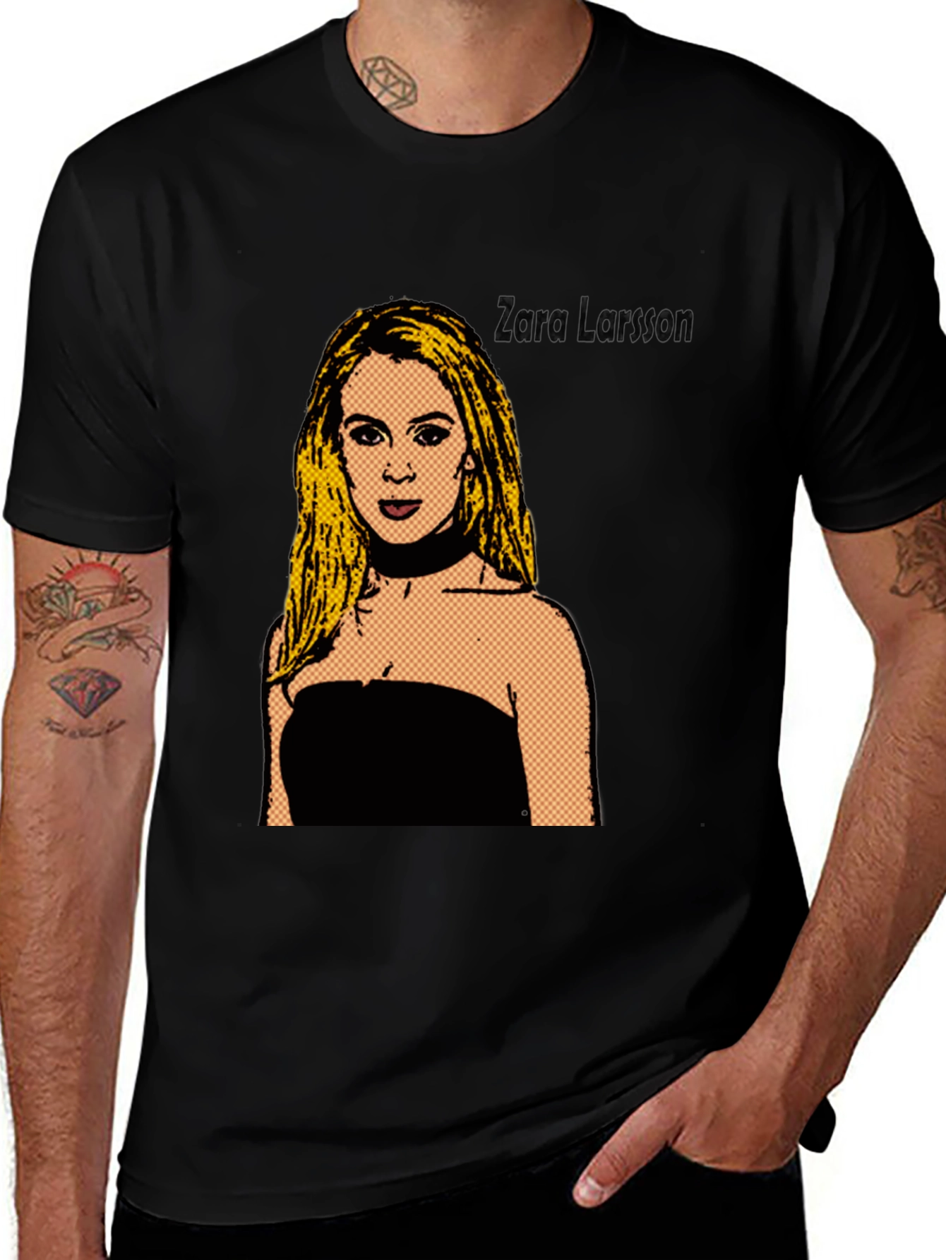 Variant 6 of Pop Art Portrait Graphic Tee