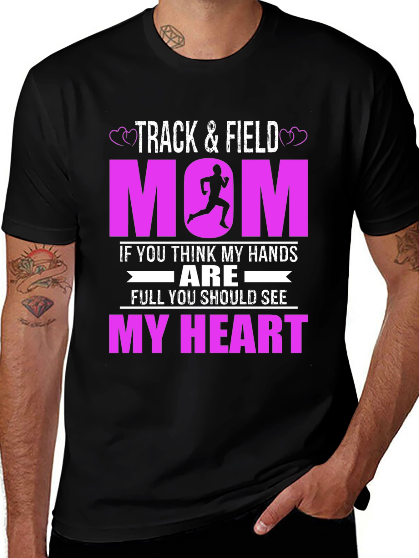 Variant 29 of Track and Field Mom Graphic T-Shirt