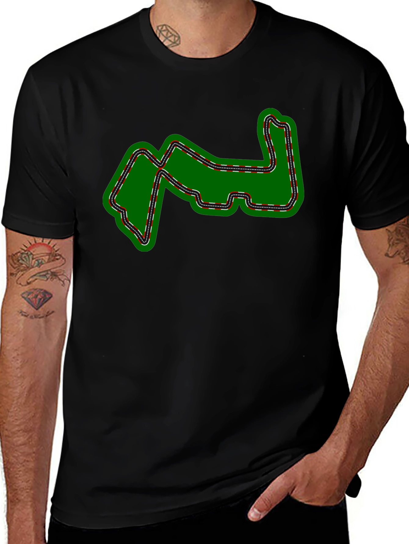 Variant 24 of Racing Track T-Shirt - Motorsport Fan Apparel