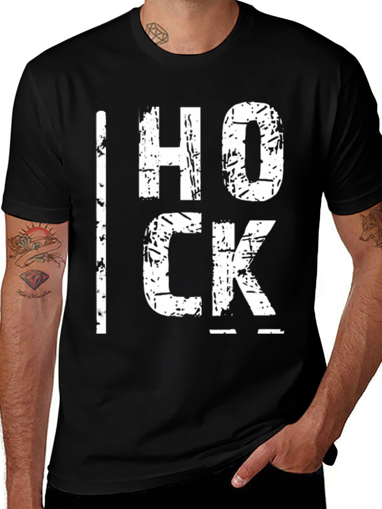 Variant 27 of HOCK Graphic Tee - Black Cotton T-Shirt