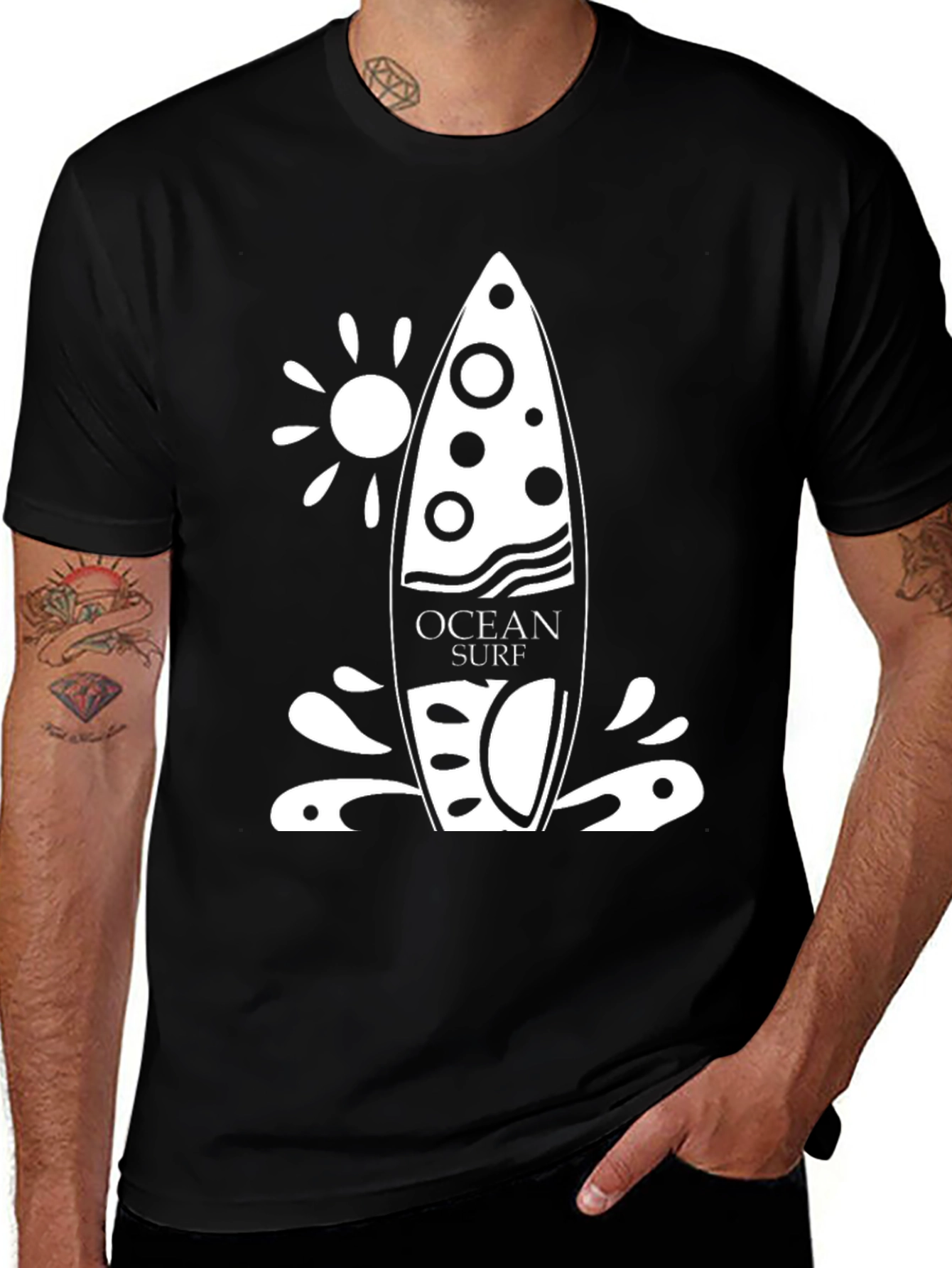 Variant 3 of Ocean Surfboard Graphic T-Shirt
