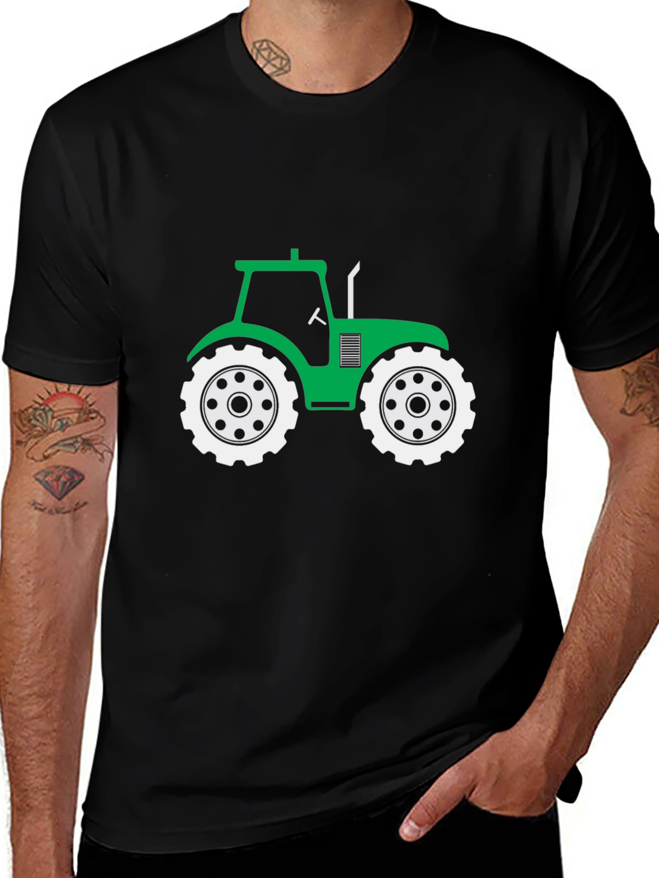 Green Tractor Graphic Tee - Unisex