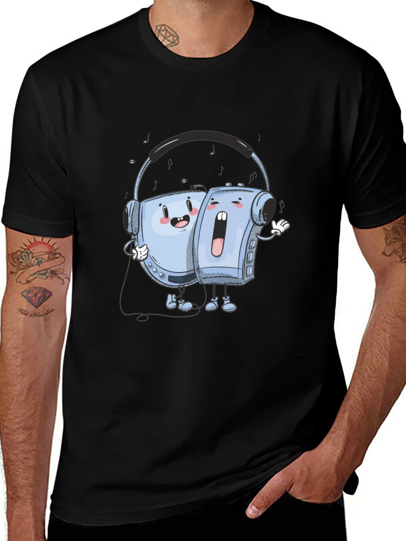 Variant 2 of Retro Music Player T-Shirt - Unique Graphic Tee