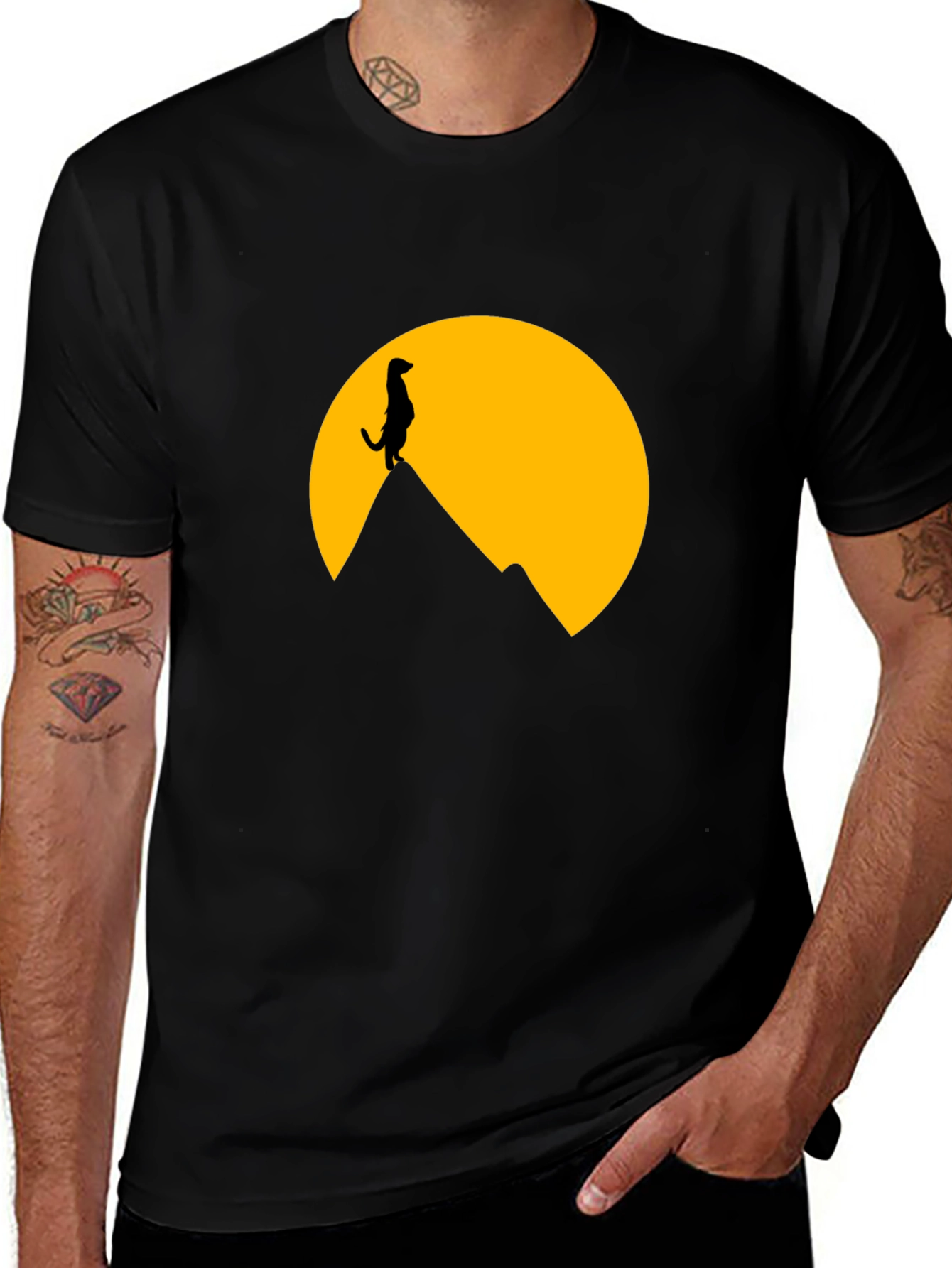 Variant 2 of Meerkat Silhouette T-Shirt - Graphic Tee