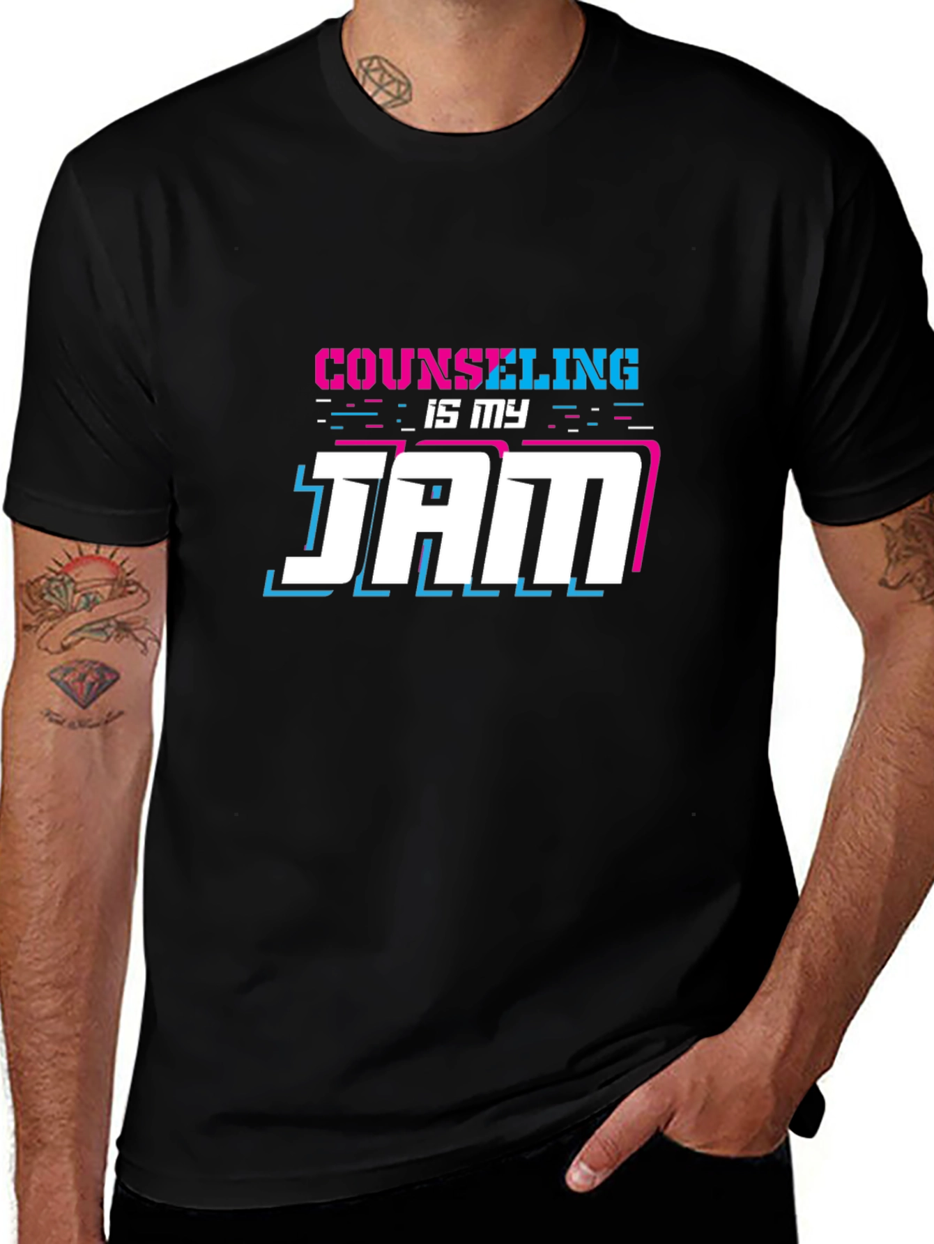Counseling Is My Jam T-Shirt - Black