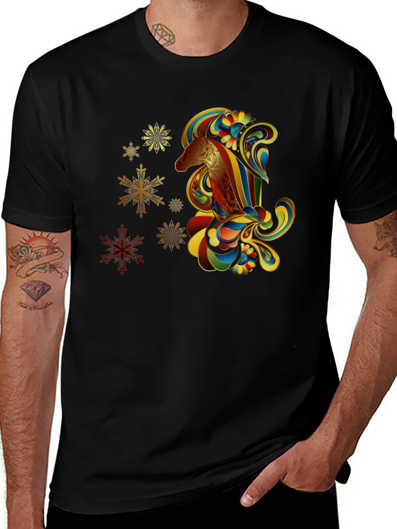 Variant 23 of Psychedelic Horse Graphic Tee