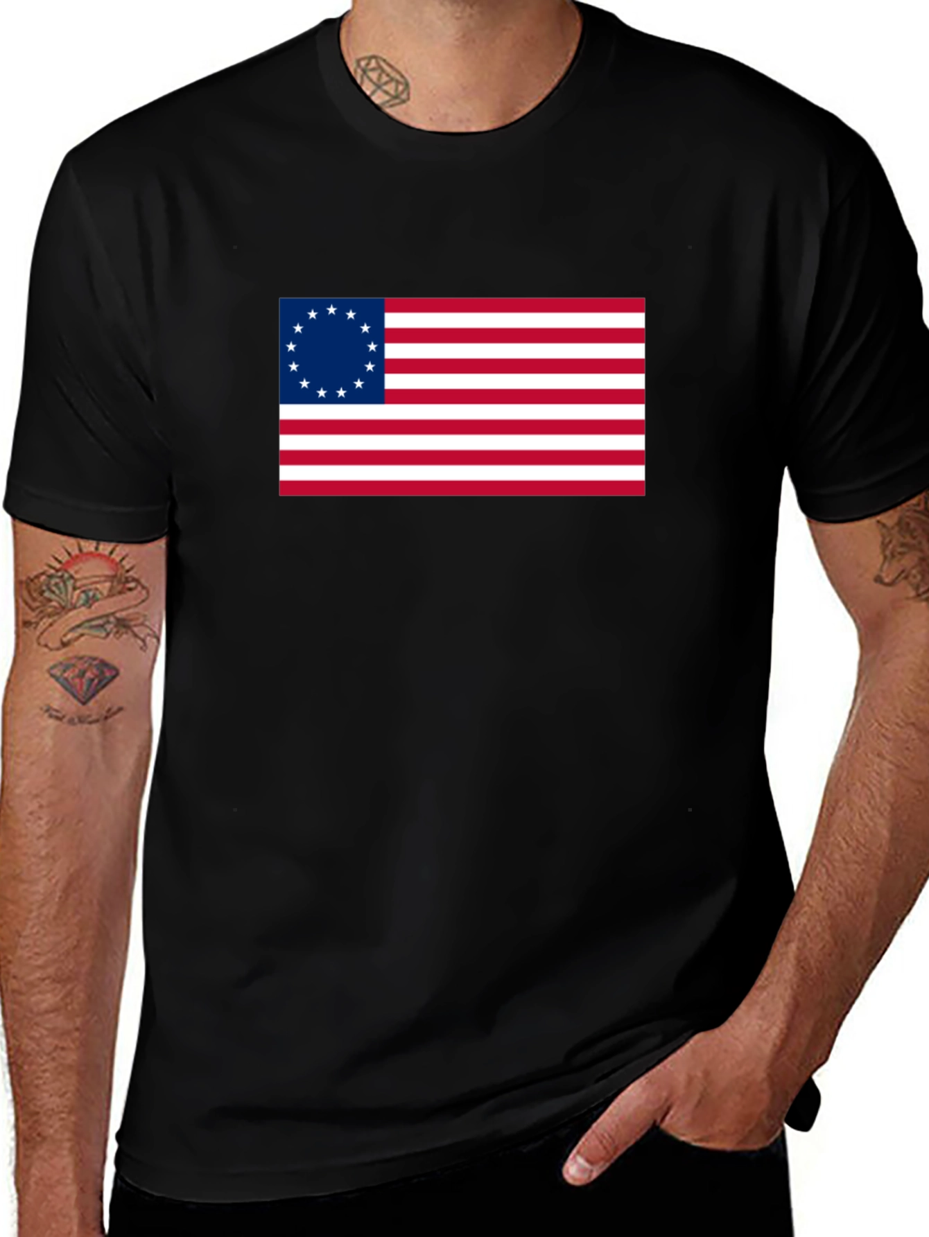 Betsy Ross Flag Graphic T-Shirt