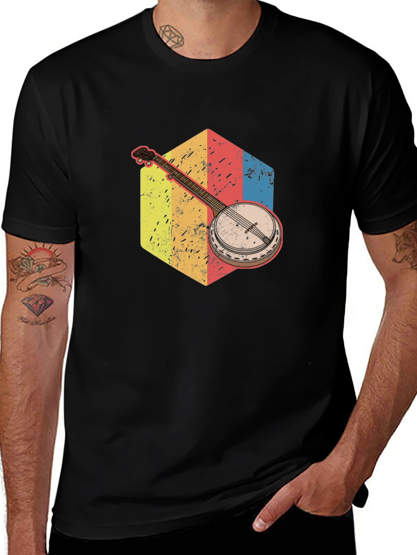 Variant 8 of Banjo Graphic Tee - Retro Music Shirt