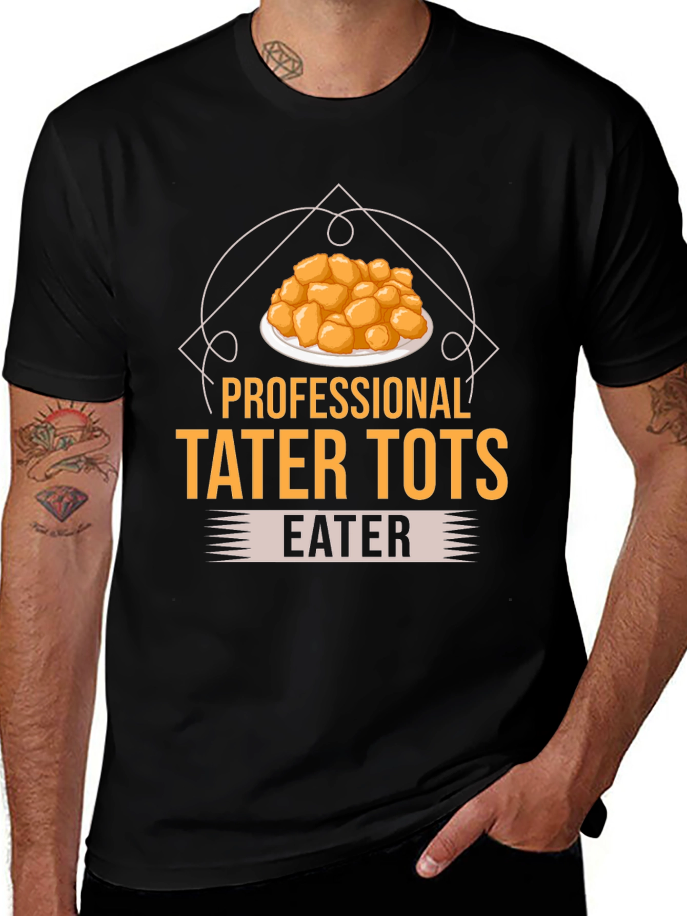 Professional Tater Tots Eater Black T-Shirt