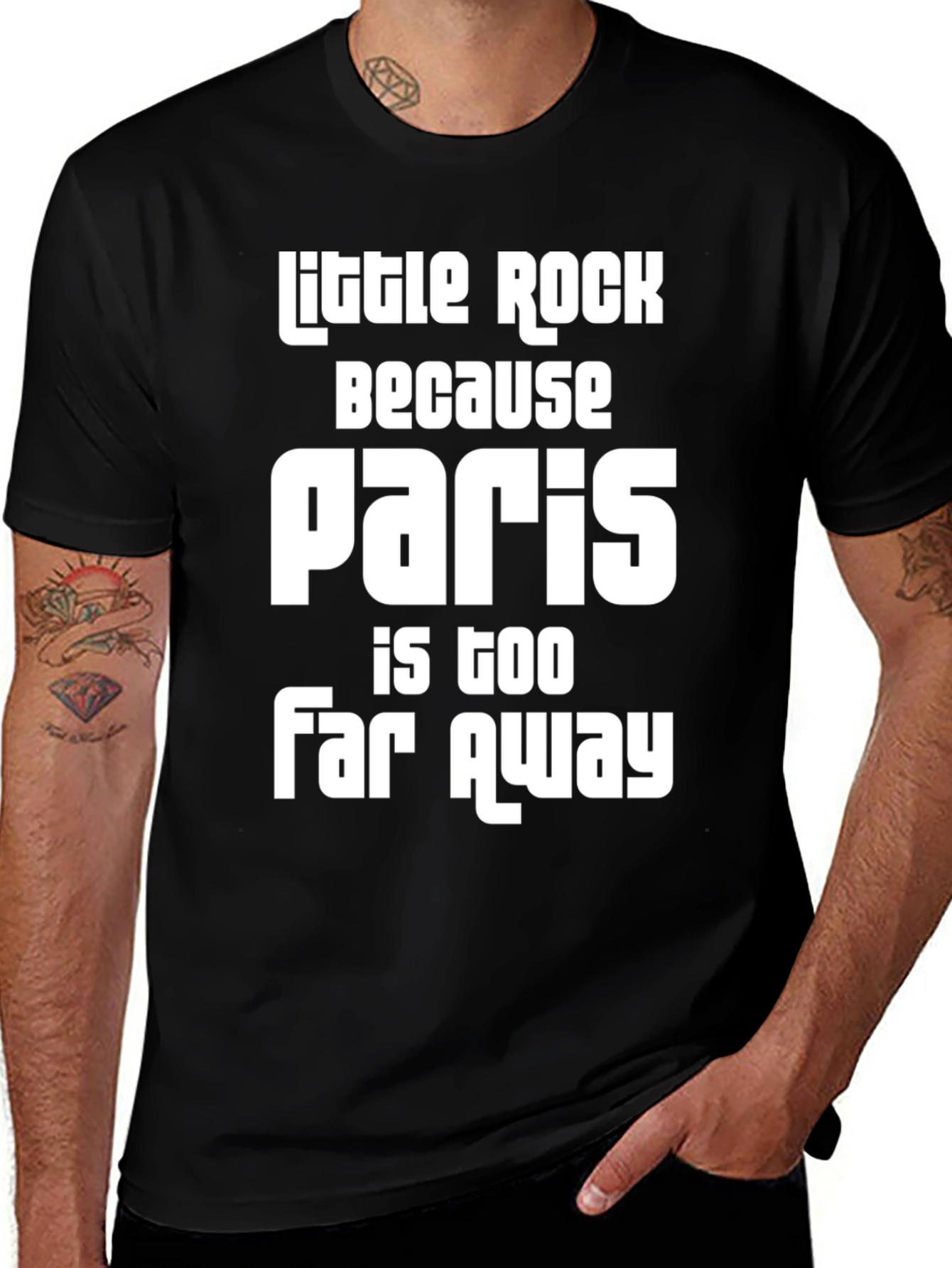 Variant 8 of Little Rock Paris Too Far Away Graphic Tee