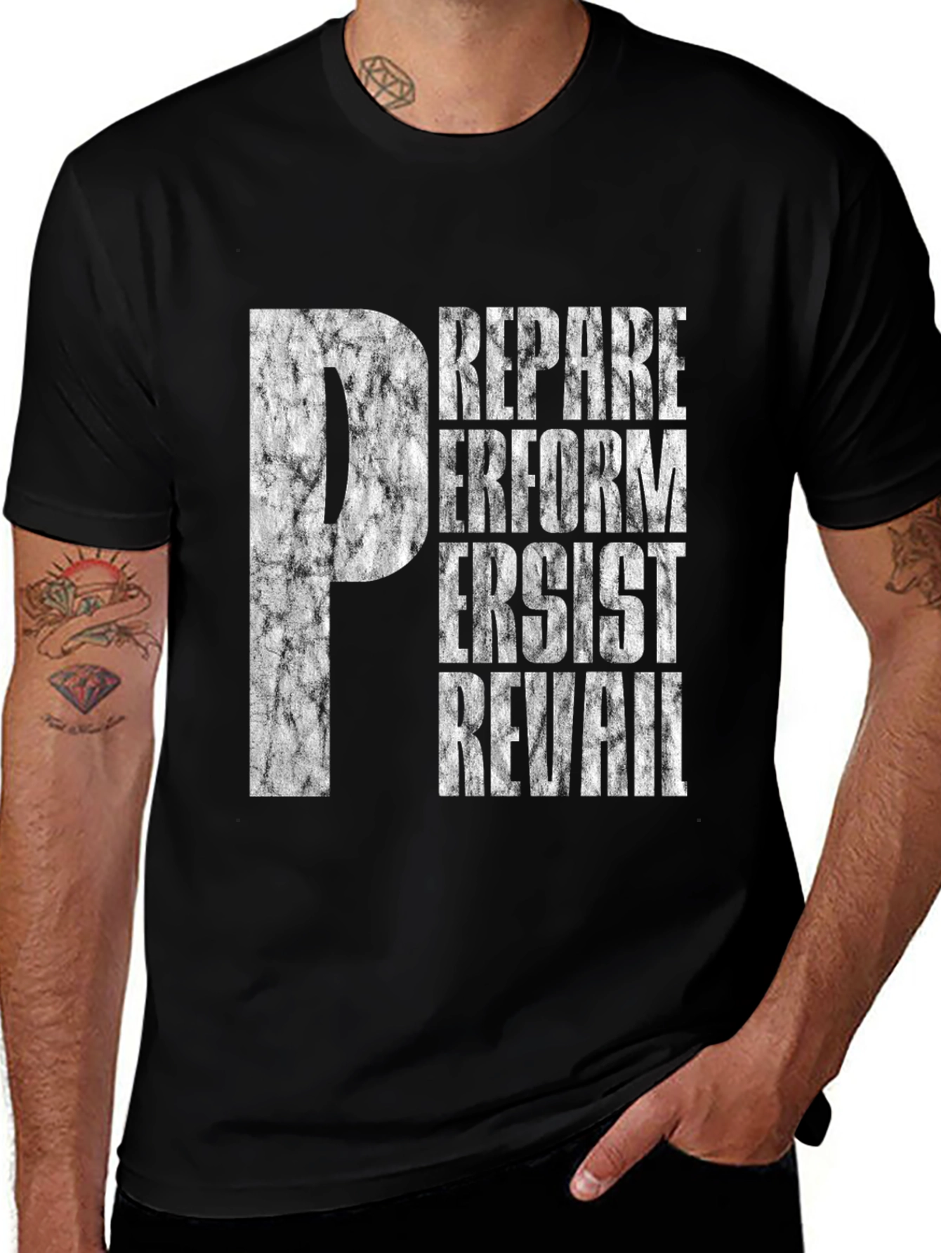 Variant 28 of Prepare, Reform, Persist, Prevail Graphic Tee