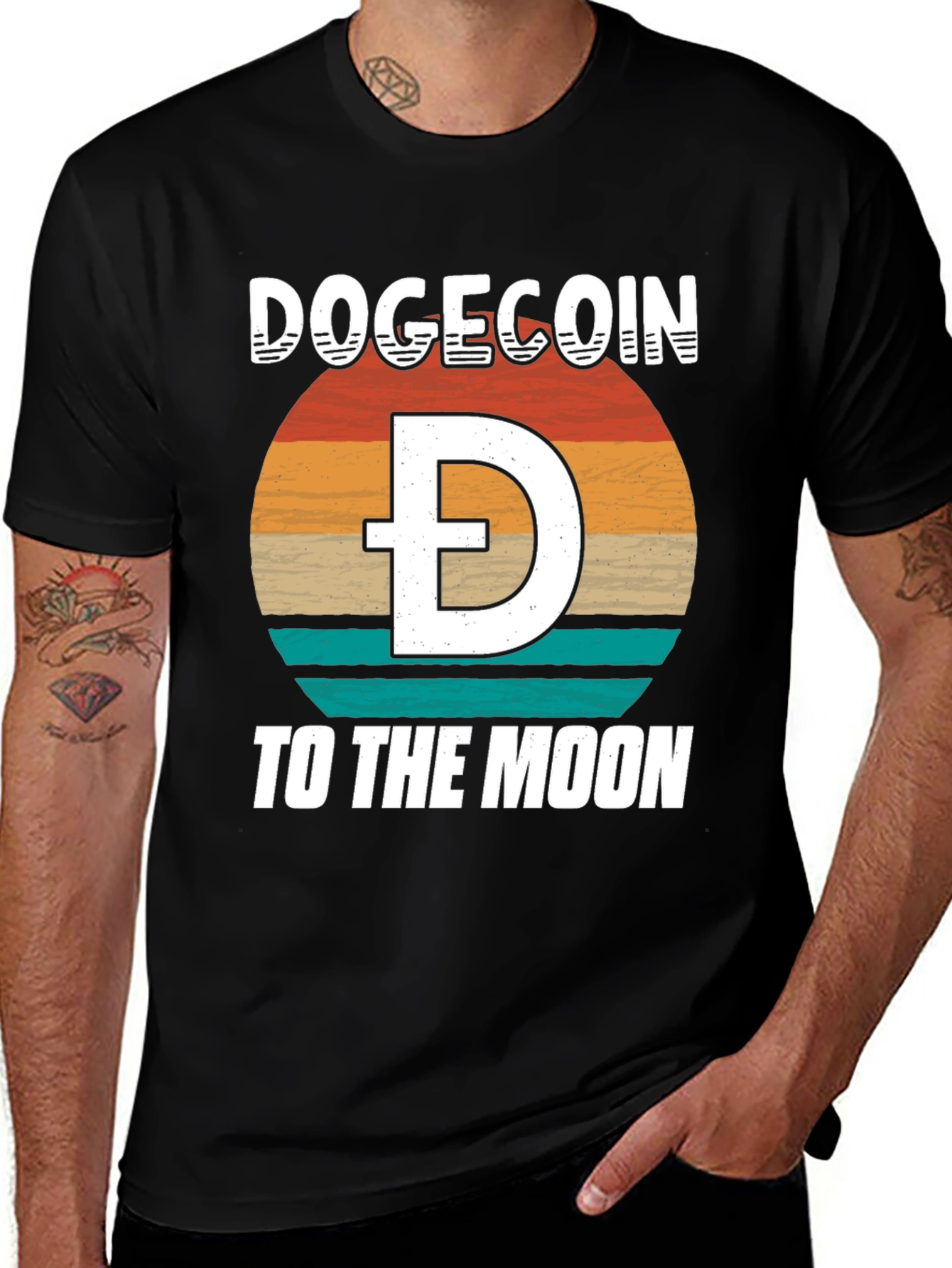 Dogecoin to the Moon T-Shirt Crypto HODL