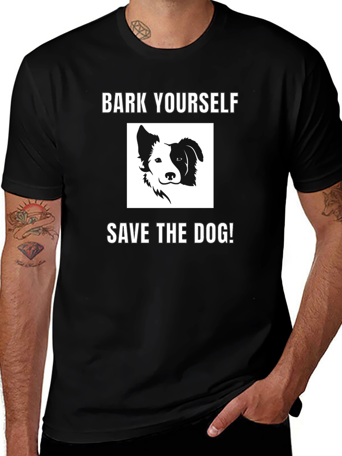 Variant 25 of Bark Yourself Save the Dog! Graphic Tee