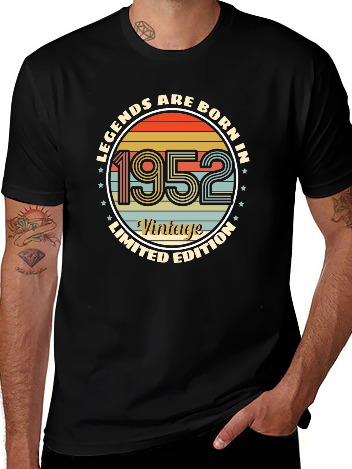 Legends Born in 1952 Vintage T-Shirt