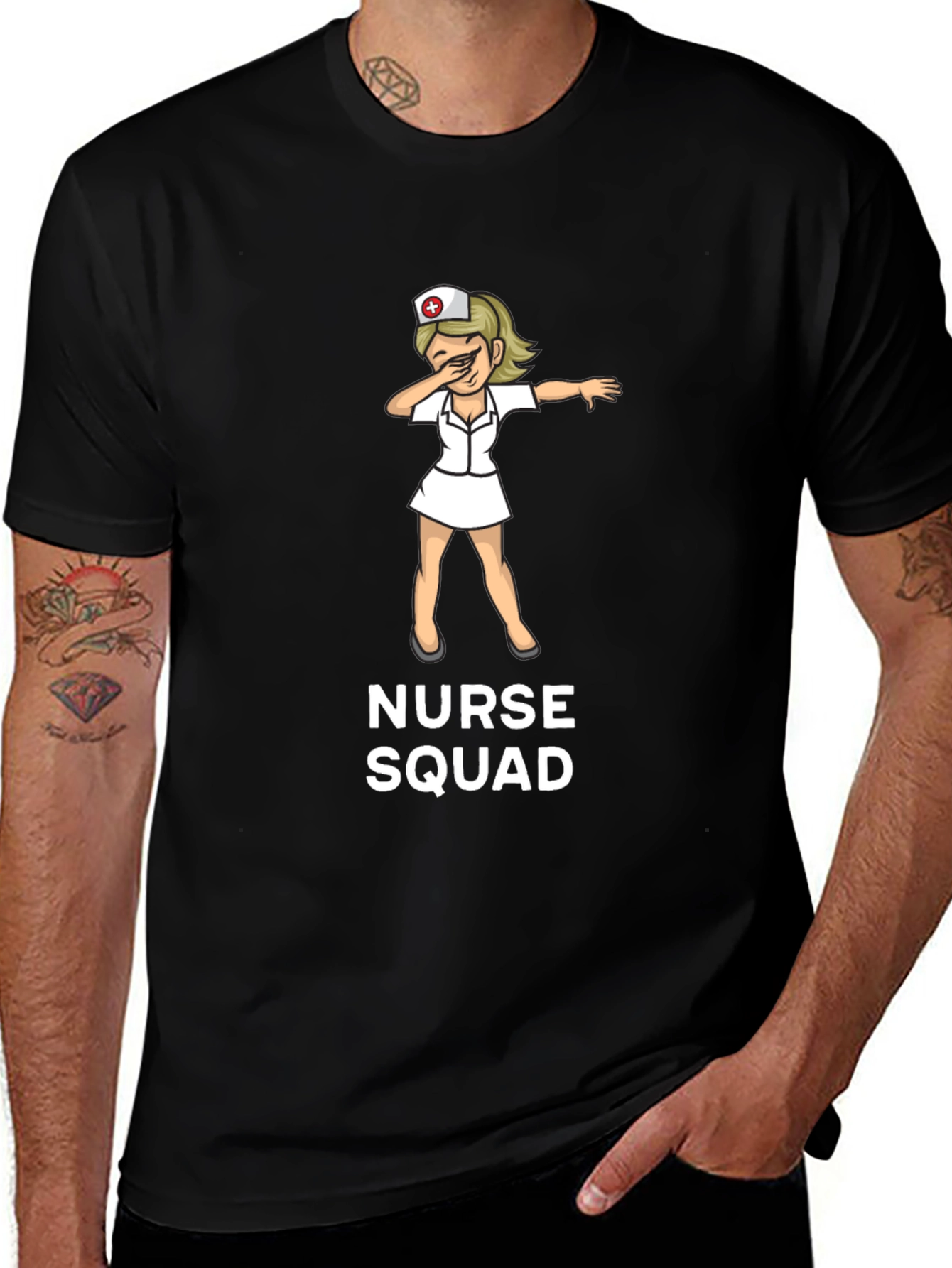 Variant 27 of Nurse Squad T-Shirt Funny Nurse Dabbing Tee