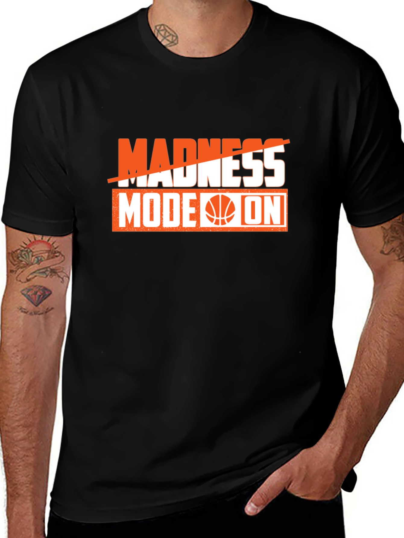 Variant 6 of Madness Mode On Basketball Graphic T-Shirt