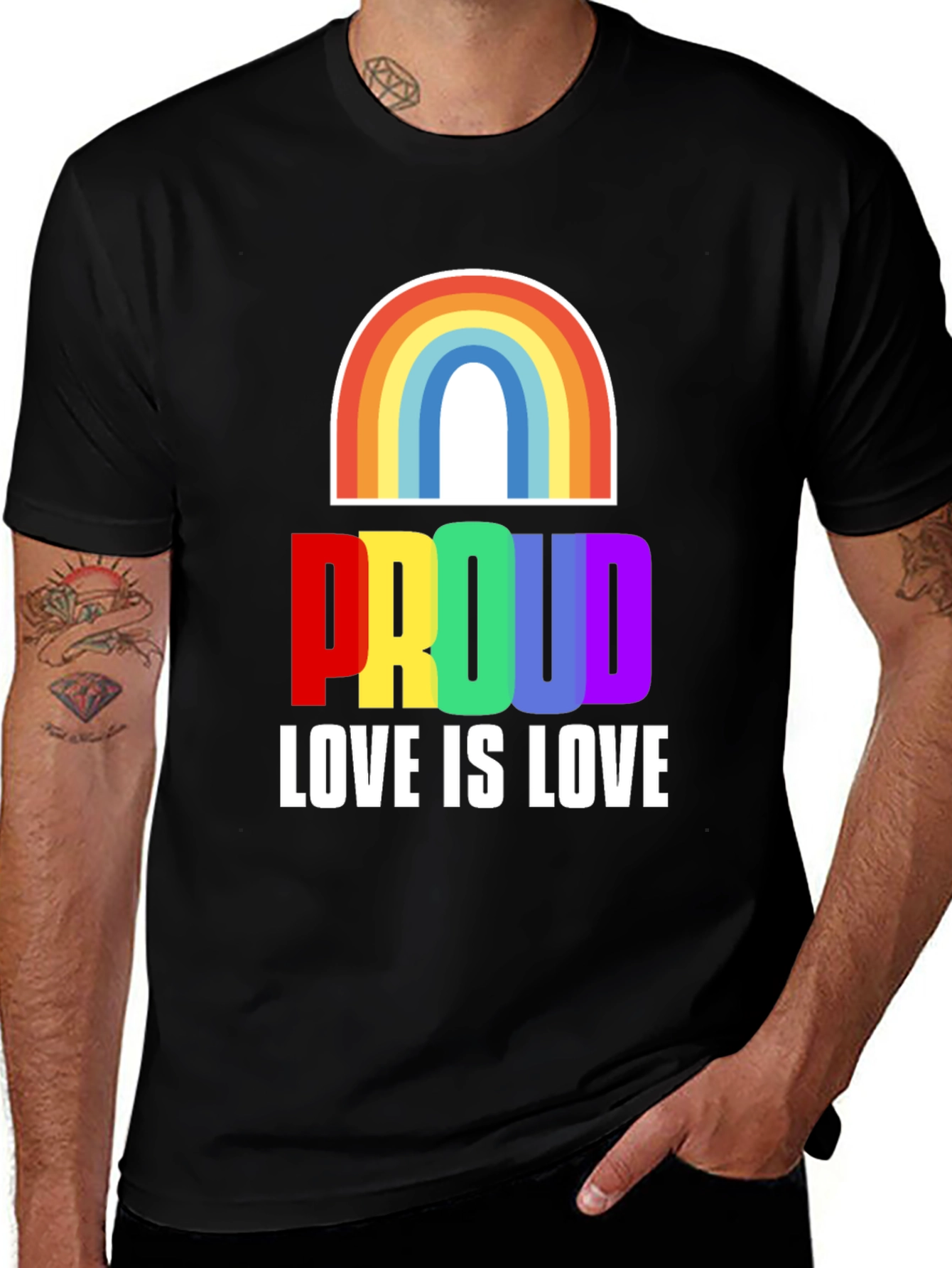 Variant 17 of Rainbow Proud Love is Love T-Shirt