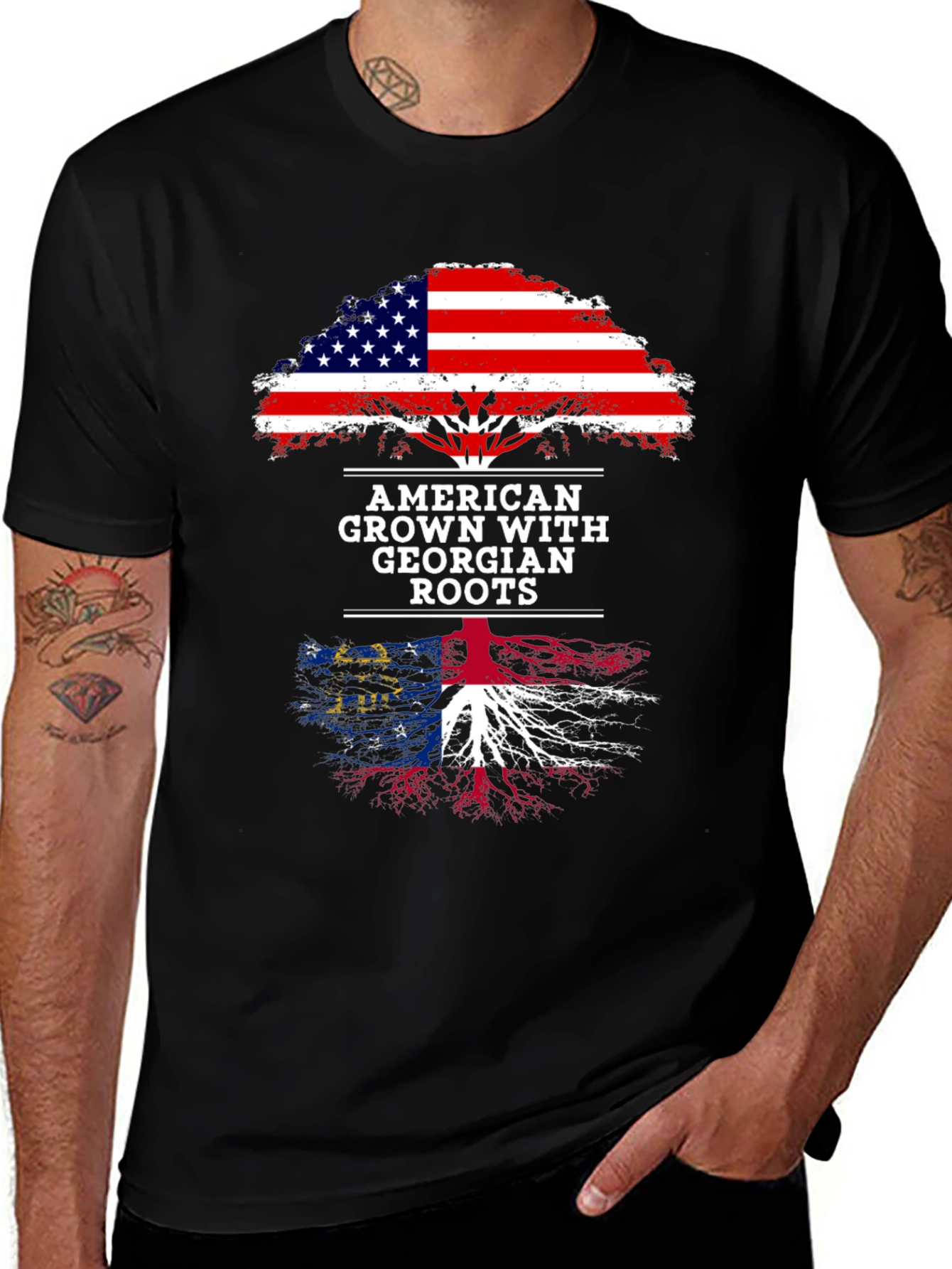 American Grown Georgian Roots T-Shirt