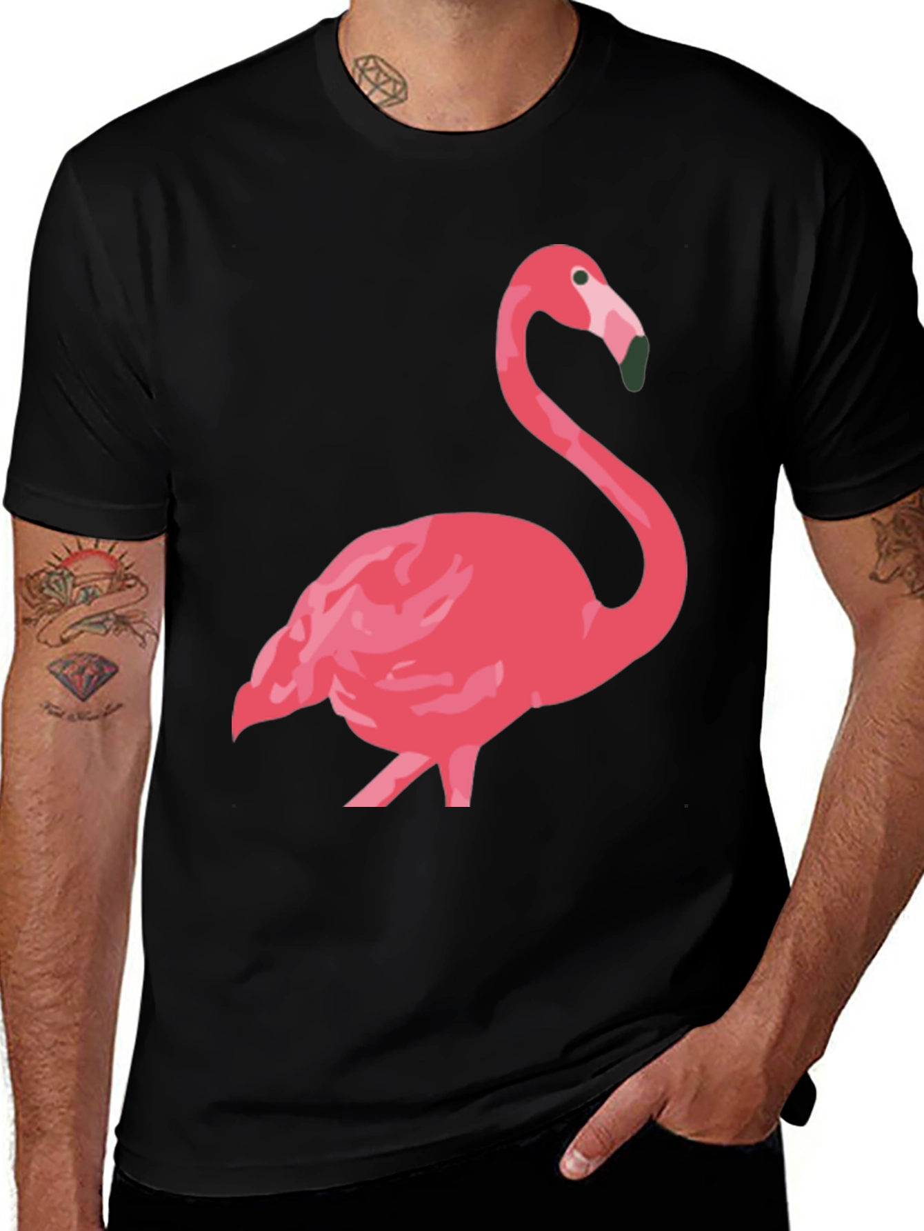 Variant 7 of Pink Flamingo Graphic T-Shirt
