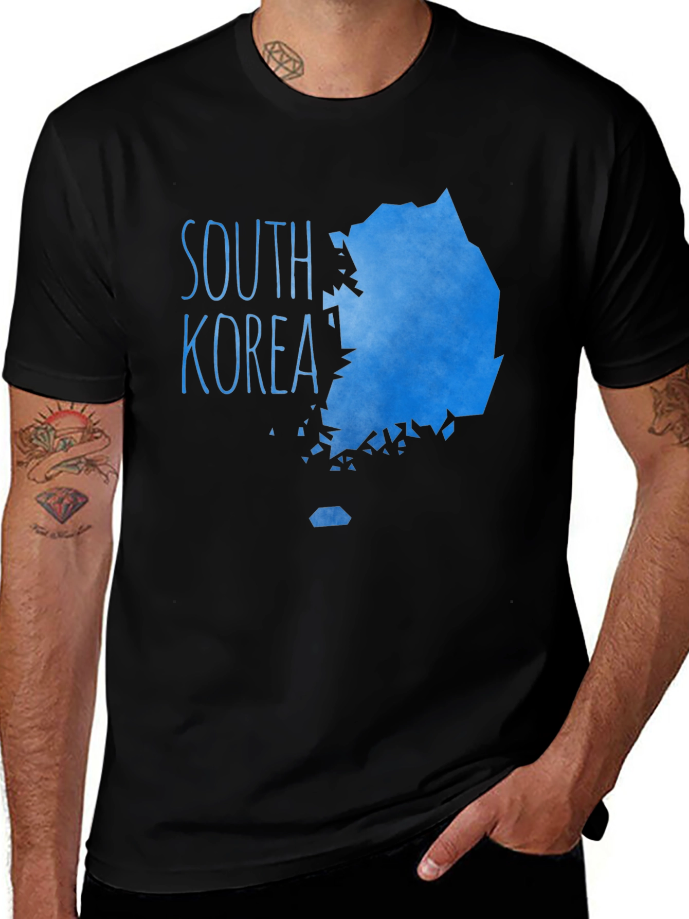 Variant 12 of South Korea Map T-Shirt - Stylish Graphic Tee