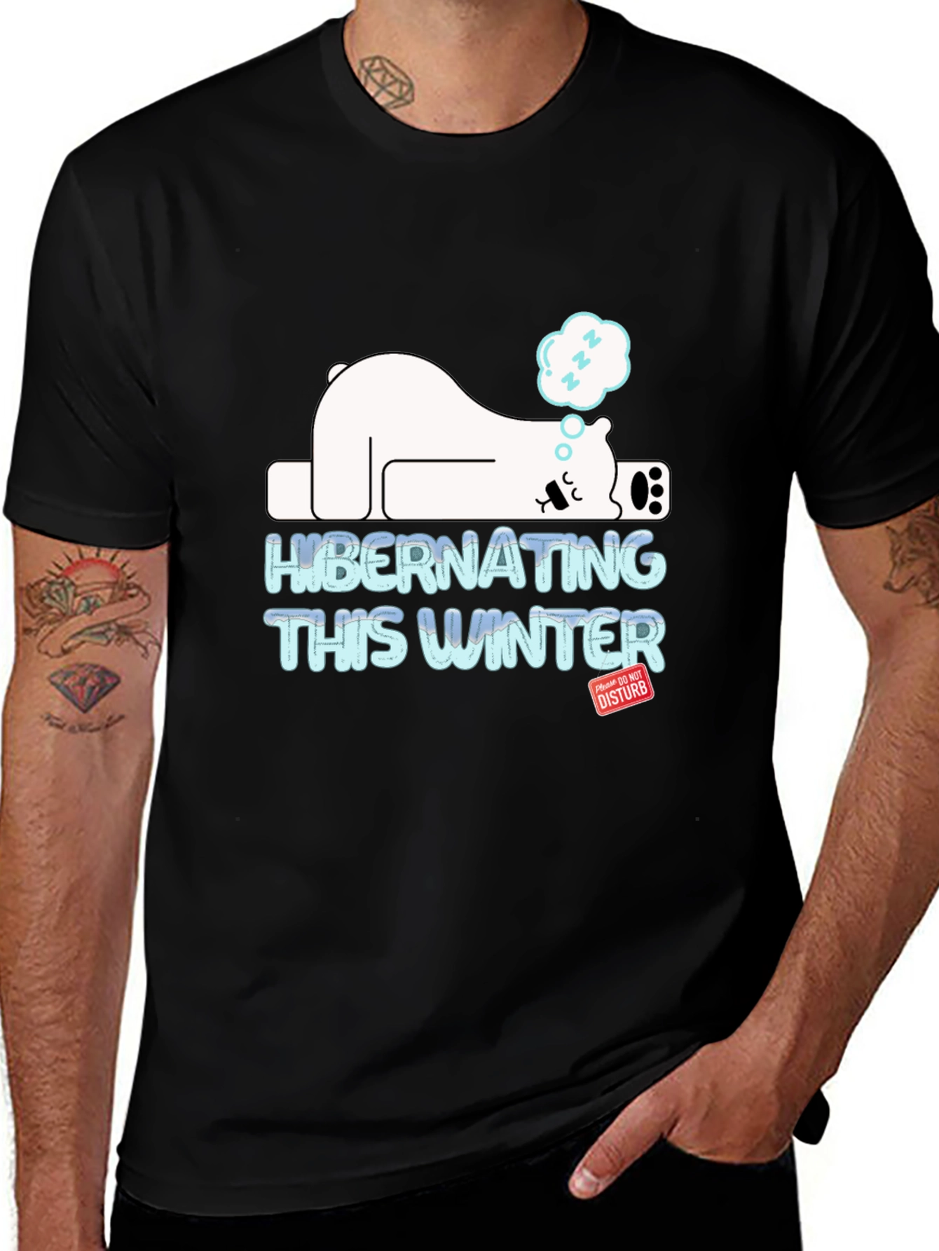 Variant 27 of Hibernating Bear Winter T-Shirt