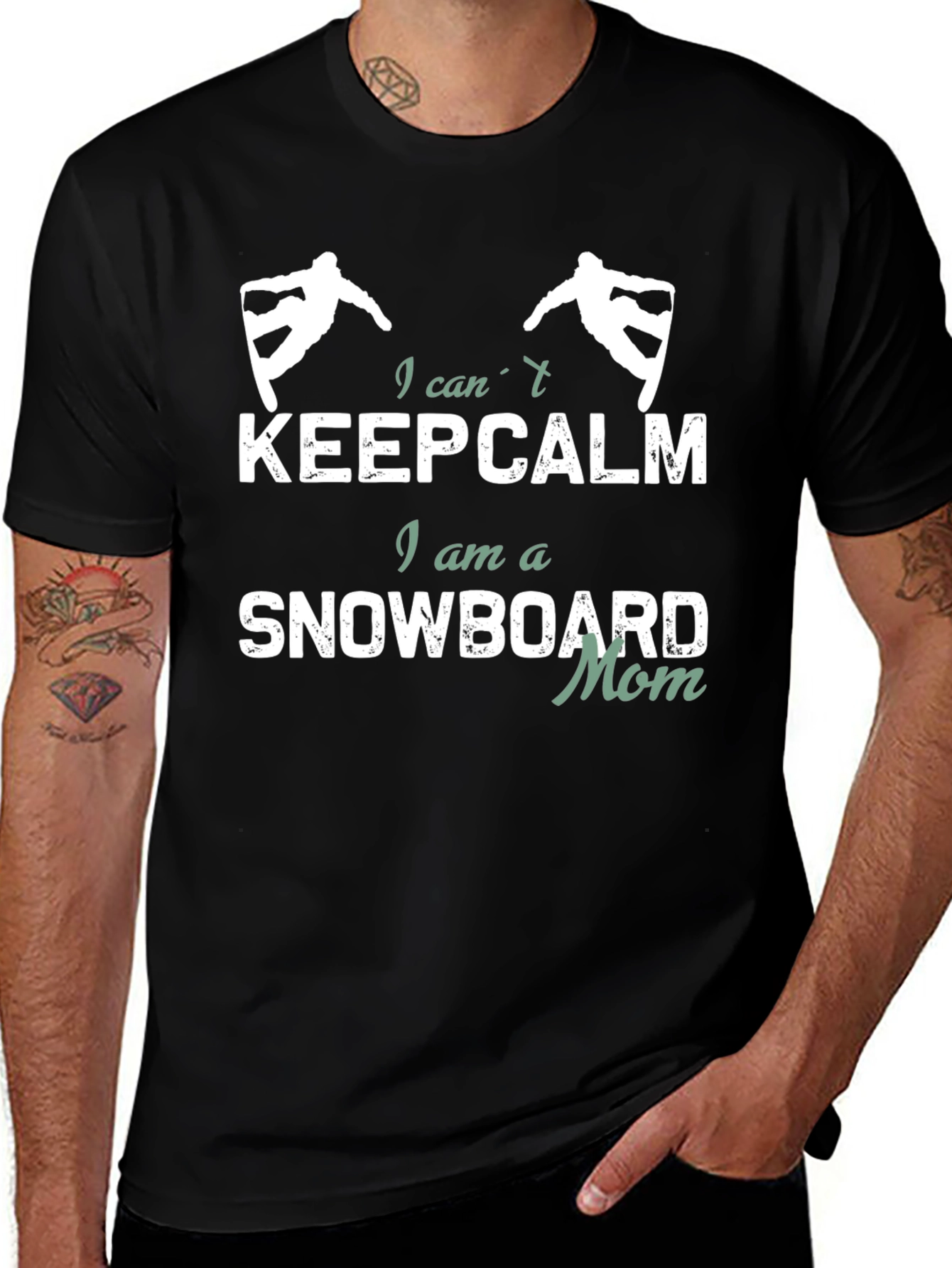 Variant 12 of Snowboard Mom Graphic T-Shirt