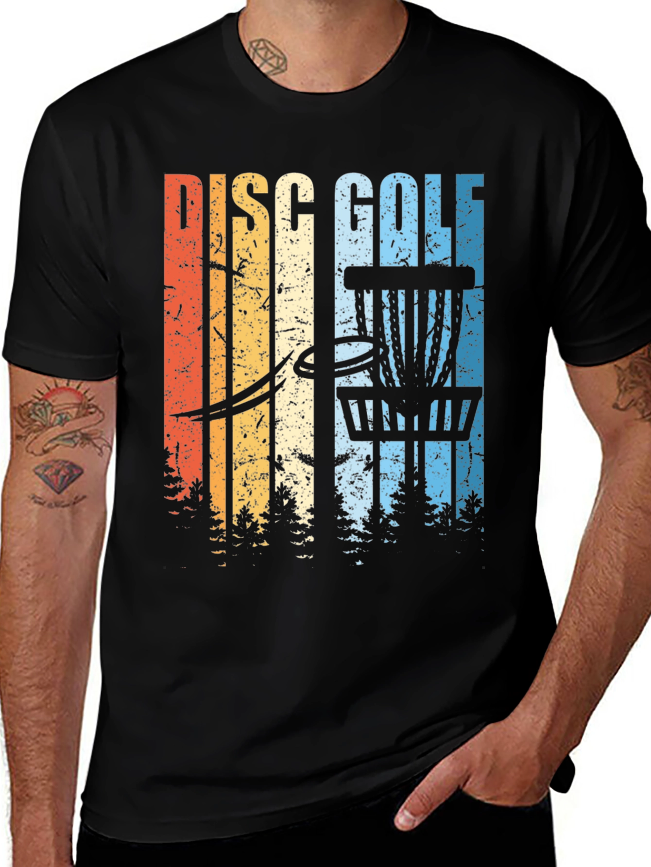 Variant 13 of Retro Disc Golf T-Shirt