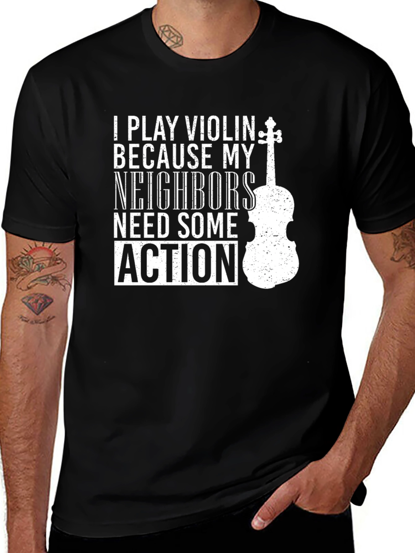 Variant 16 of Funny Violin Player Graphic Tee