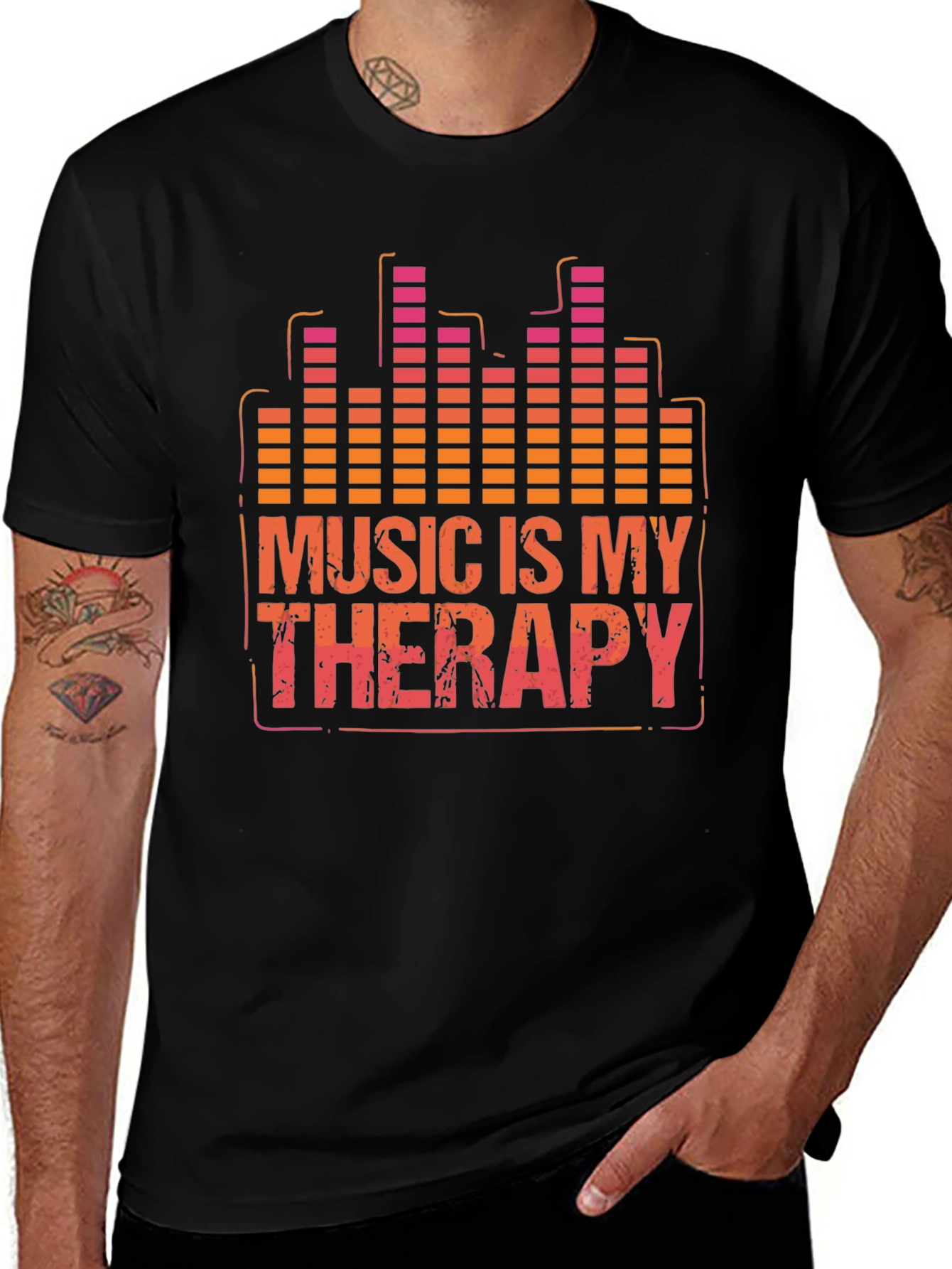 Variant 26 of Music Therapy T-Shirt - Graphic Print