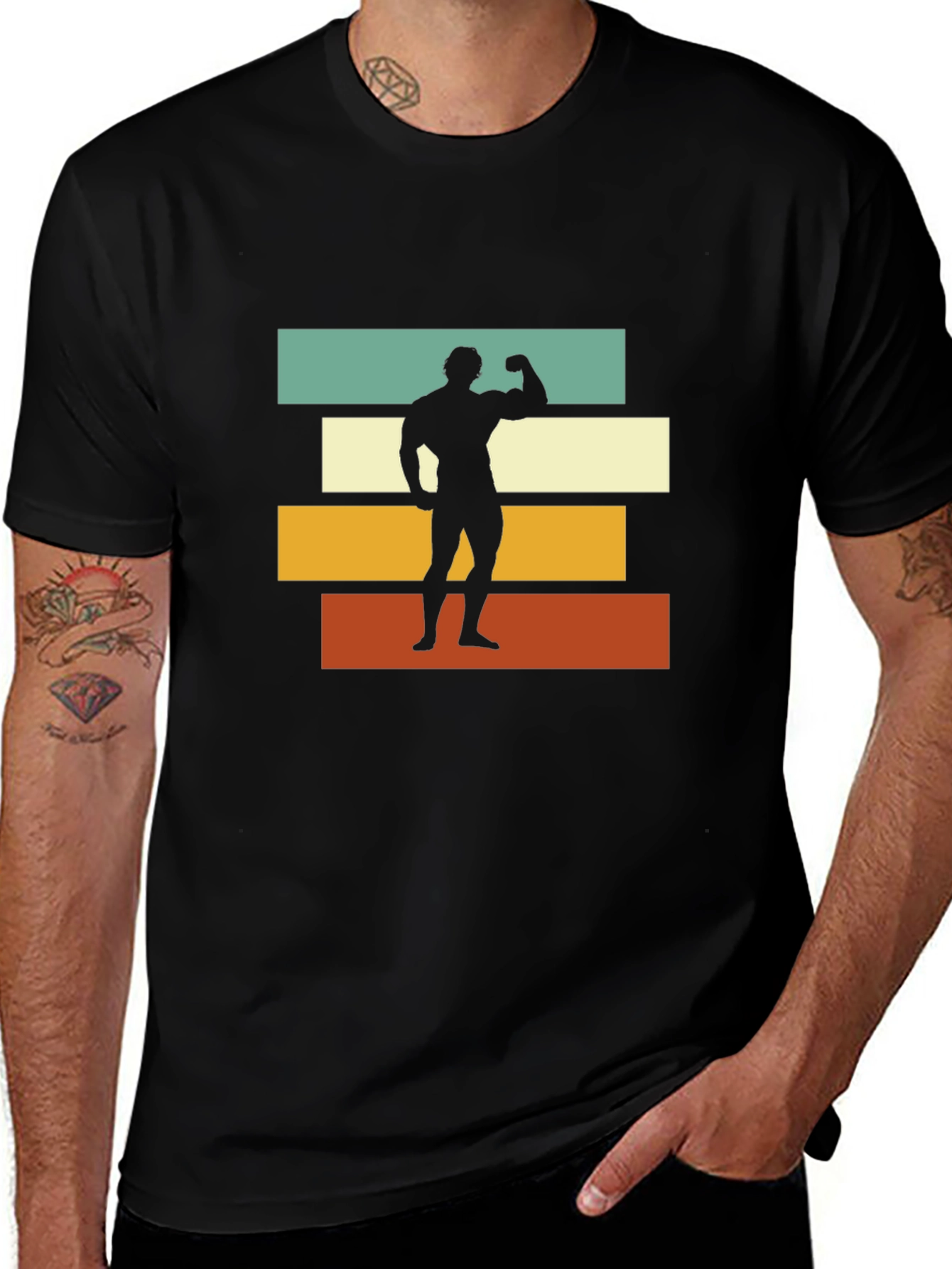 Variant 10 of Retro Bodybuilder T-Shirt