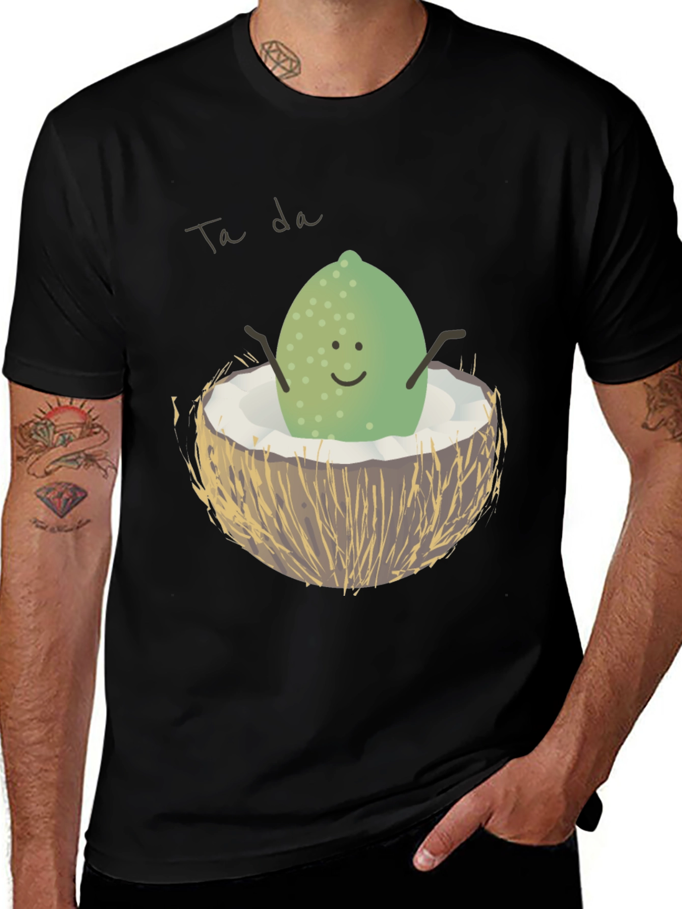 Variant 30 of Lime in Coconut Graphic Tee